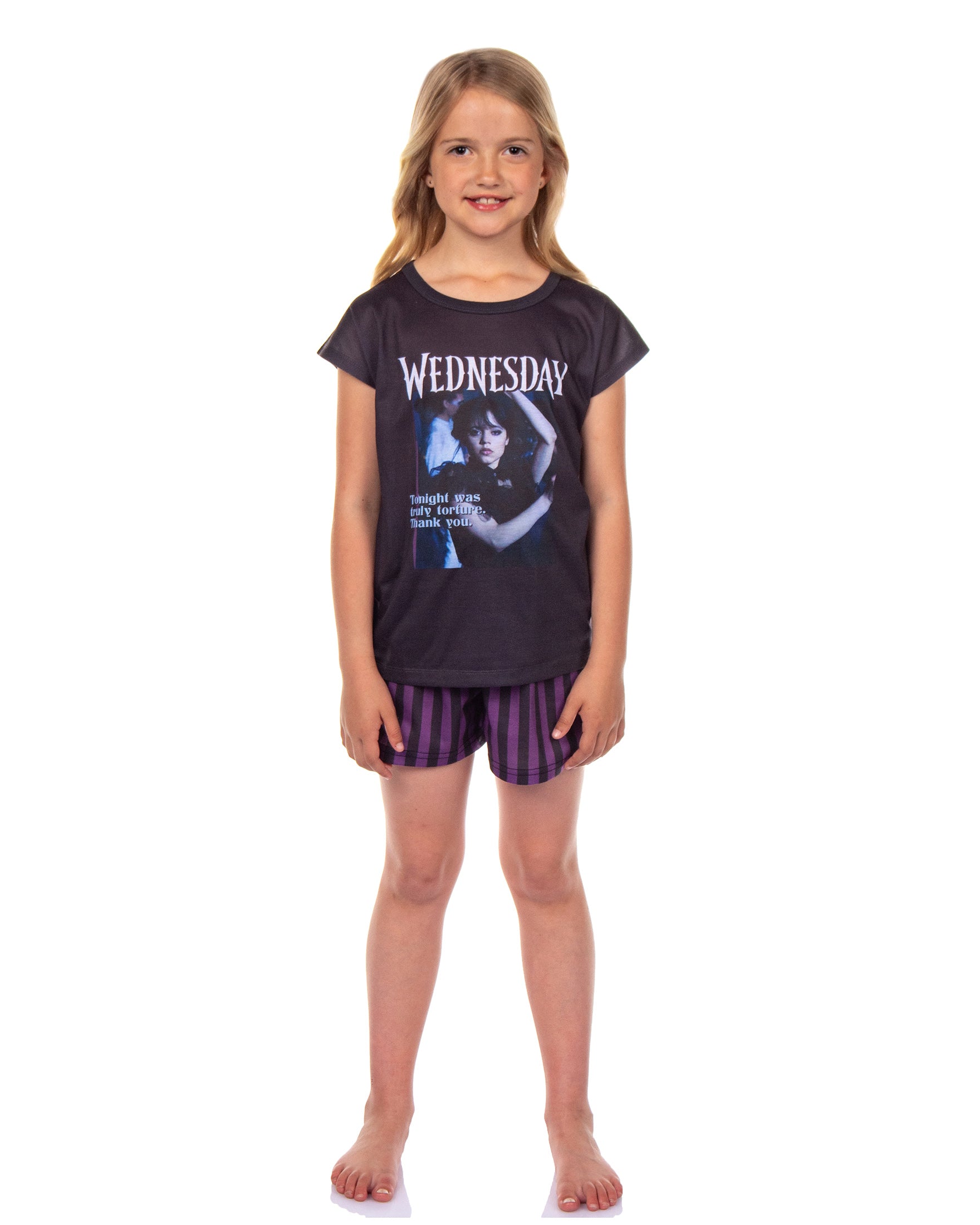 Addams Family Wednesday Girls' Pajamas Tonight Was Torture Sleep Set