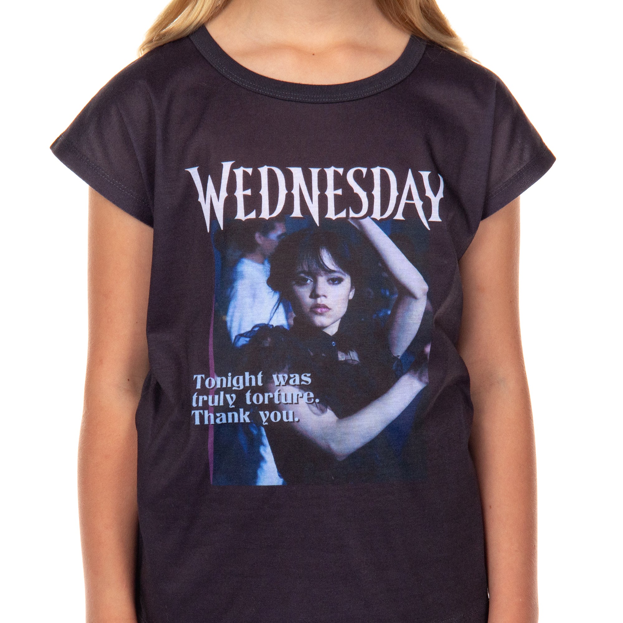Addams Family Wednesday Girls' Pajamas Tonight Was Torture Sleep Set