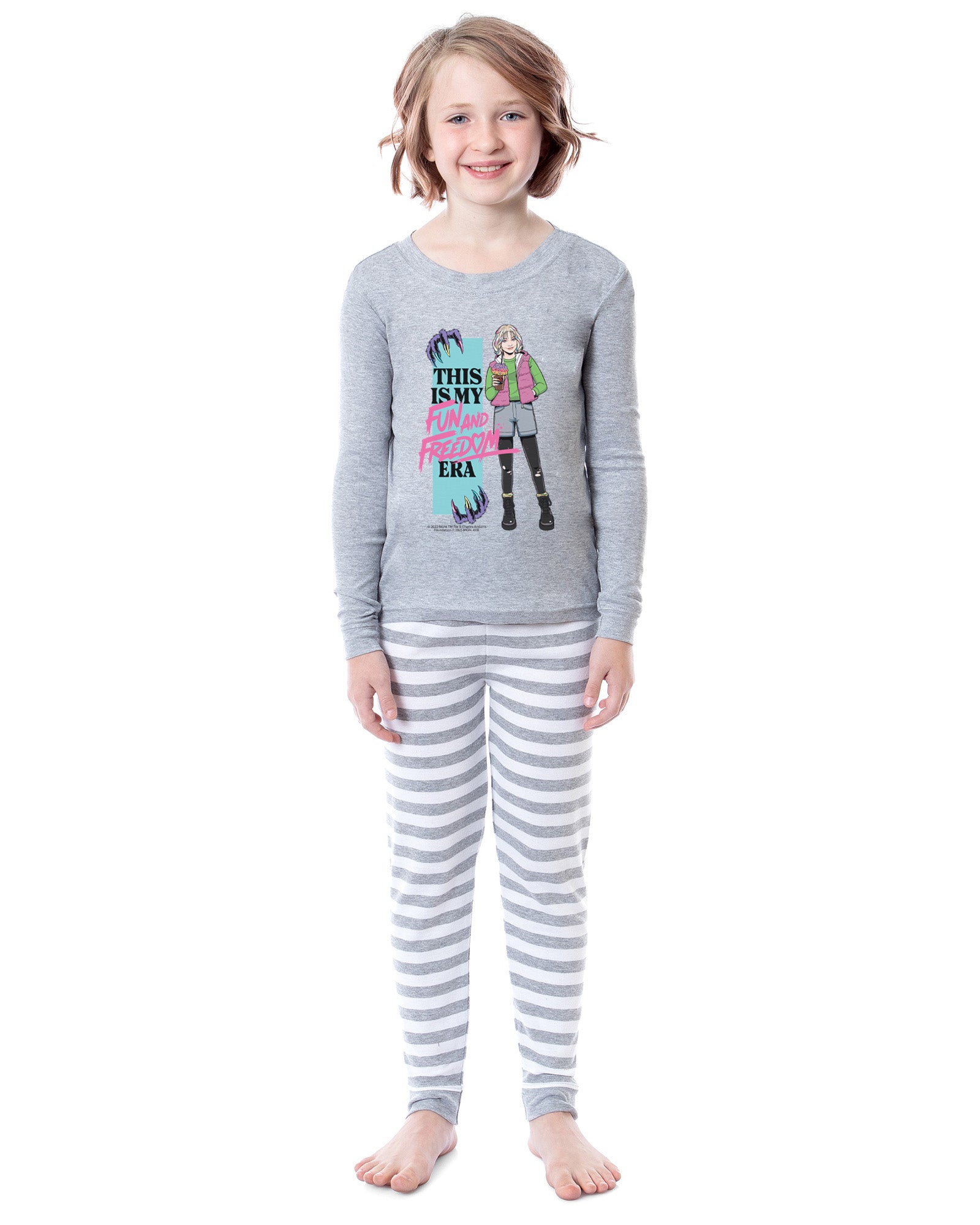 Wednesday Series The Addams Family Enid 2 Piece Pajama Tight Fit Sleep Set
