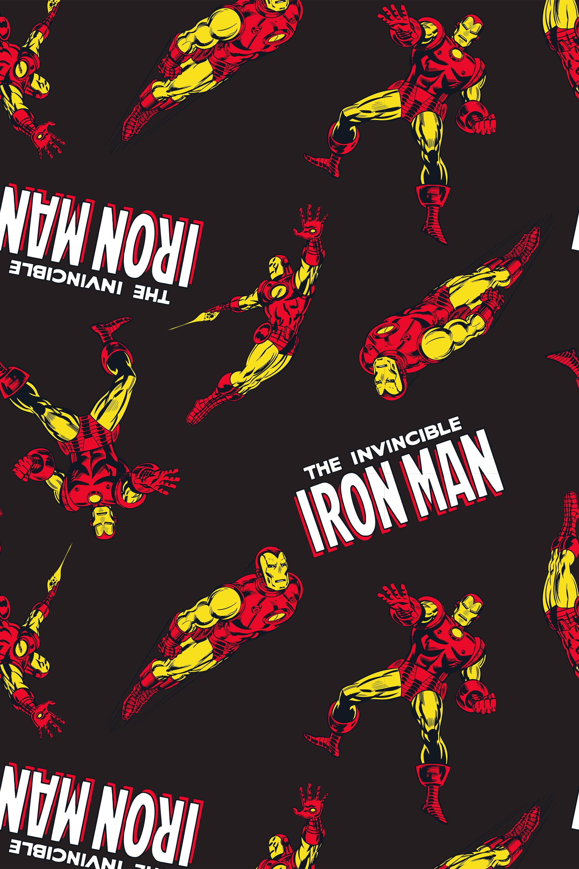 Marvel Men's Iron Man Retro Allover Print Loungewear Pajama Pants