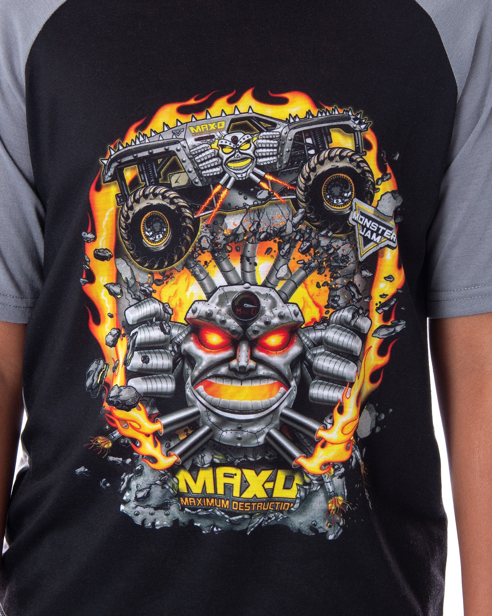 Monster Jam Boys' MAX-D Monster Truck 2 PC Shirt And Shorts Pajama Set