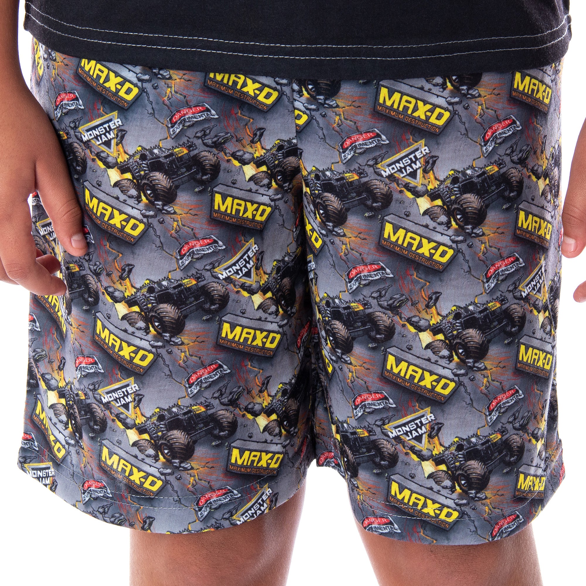 Monster Jam Boys' MAX-D Monster Truck 2 PC Shirt And Shorts Pajama Set