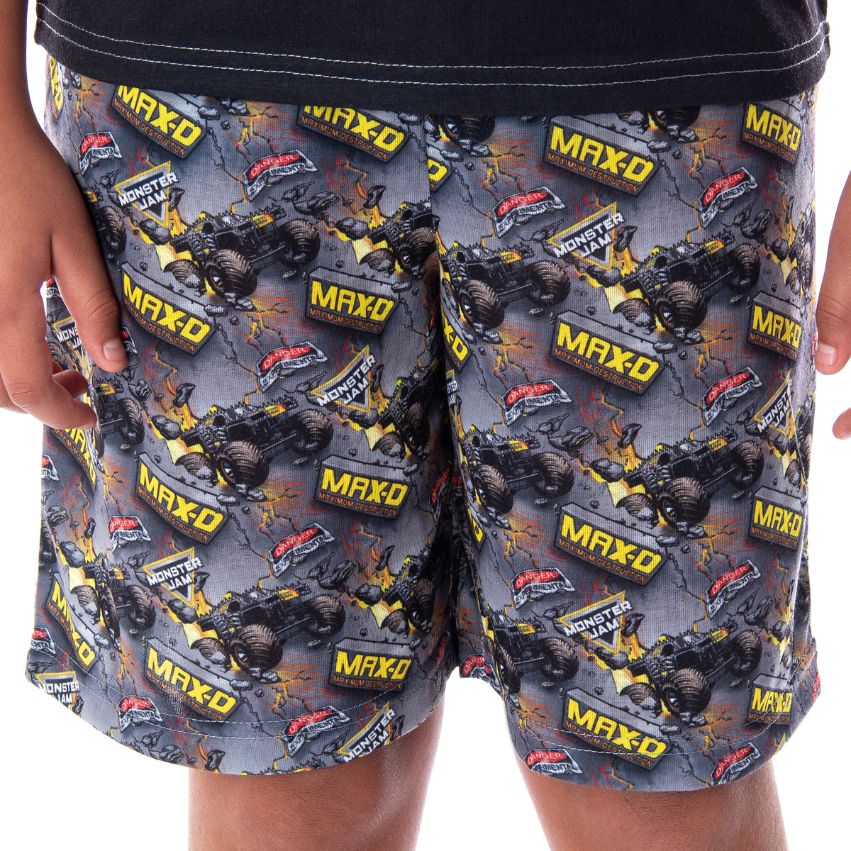 Monster Jam Boys' MAX-D Monster Truck 2 PC Shirt And Shorts Pajama Set
