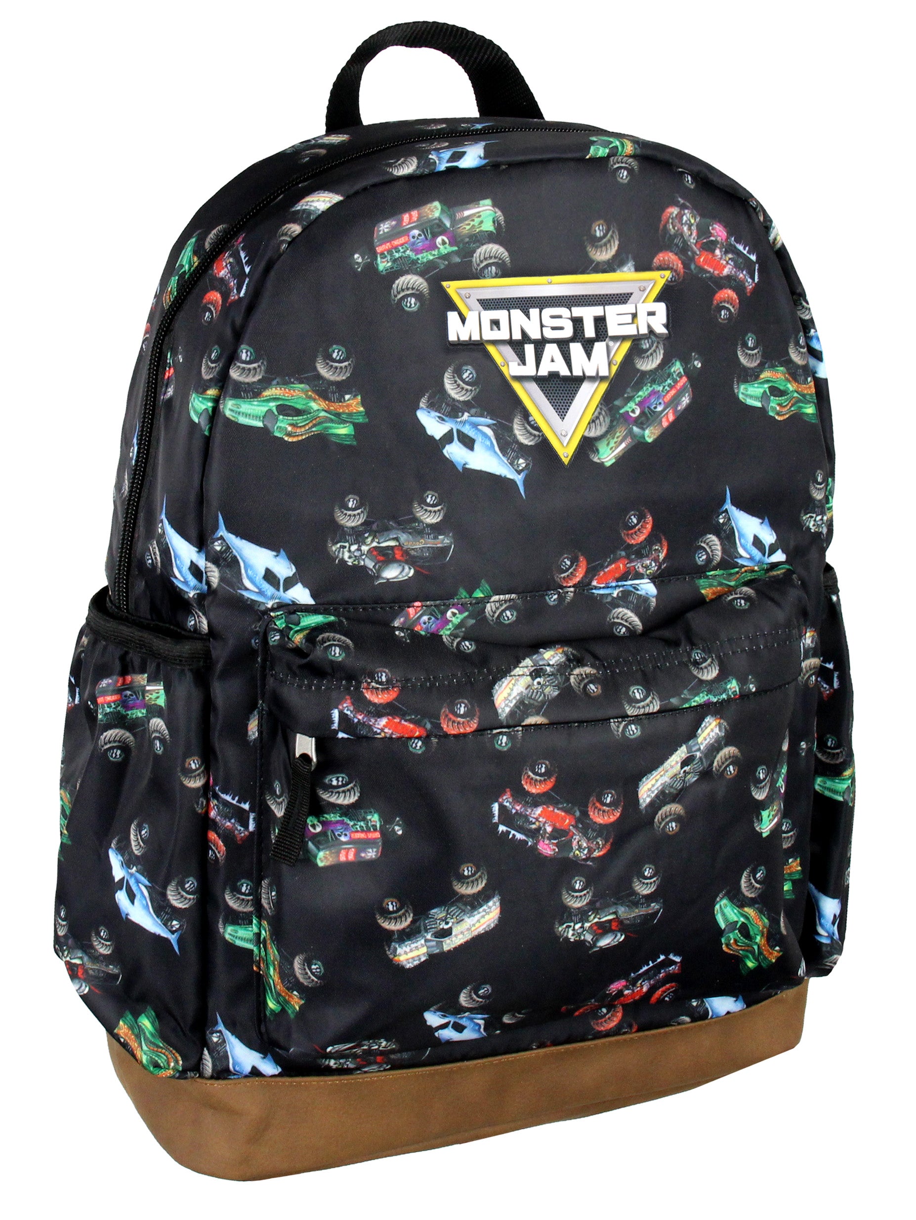 Monster Jam Trucks Dragon Zombie Grave Digger Megalodon All Over Print Backpack