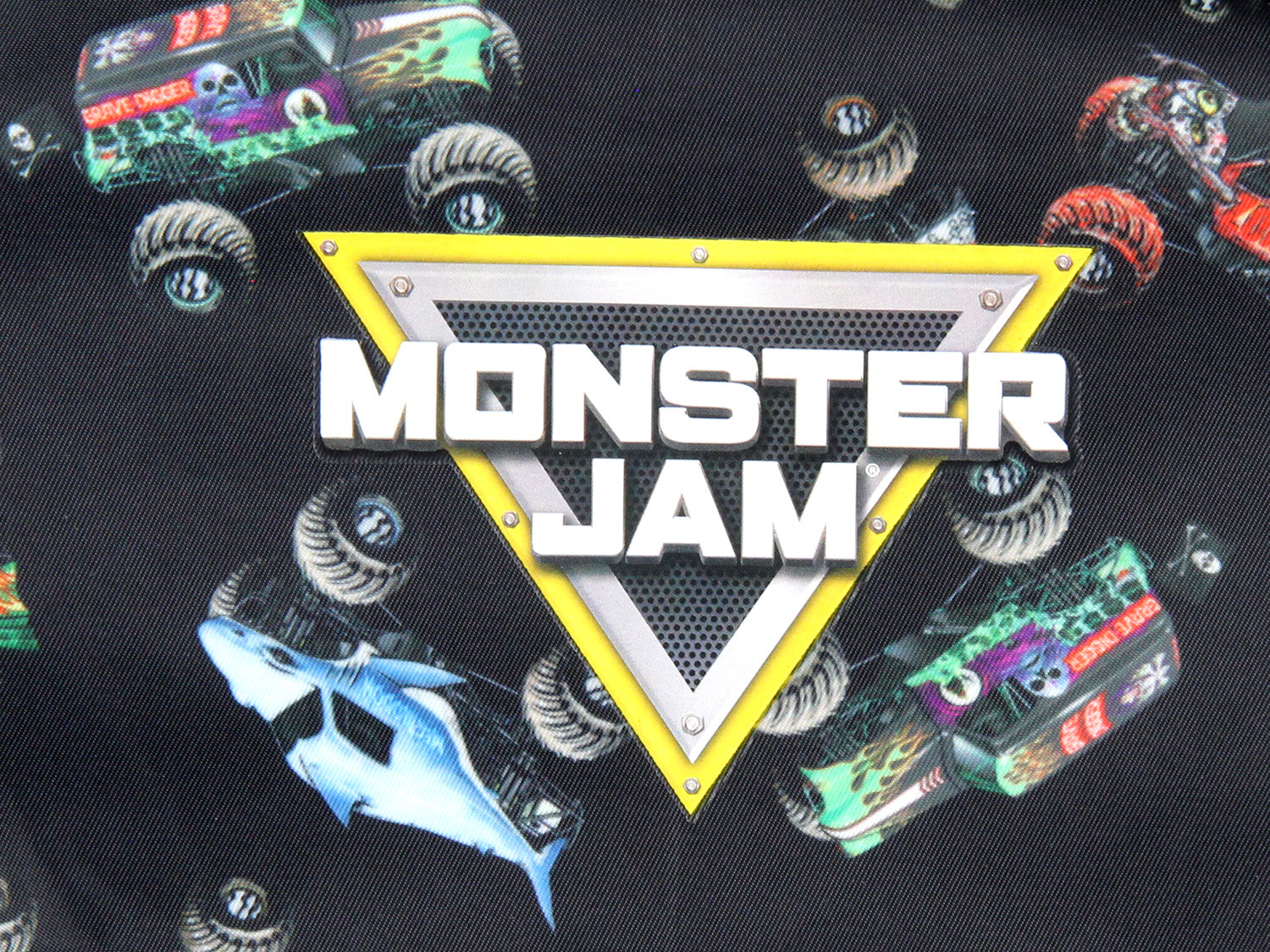 Monster Jam Trucks Dragon Zombie Grave Digger Megalodon All Over Print Backpack