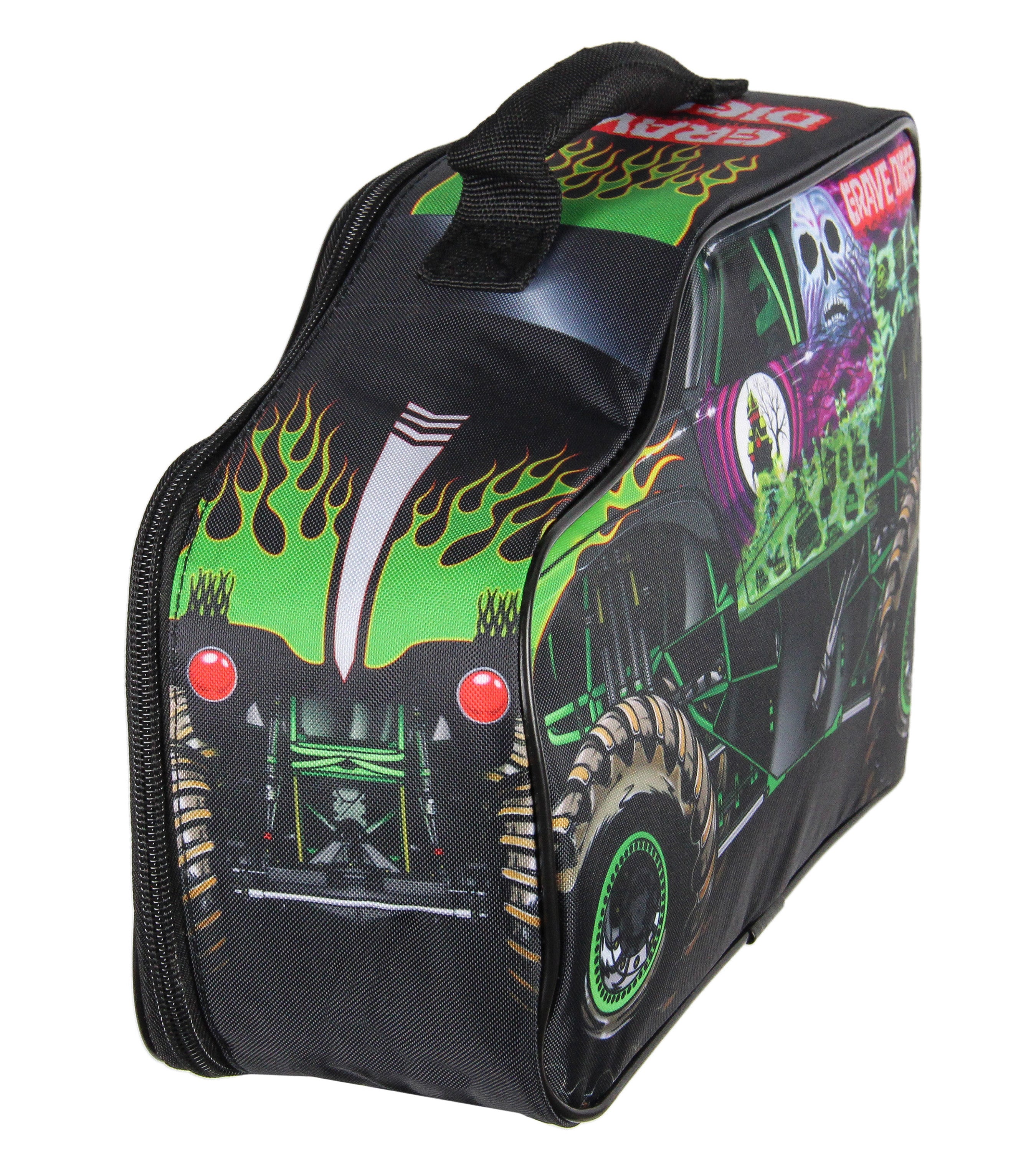 Monster Jam Grave Digger Truck Shaped Insulated Big Large Work Lunch Box Bag