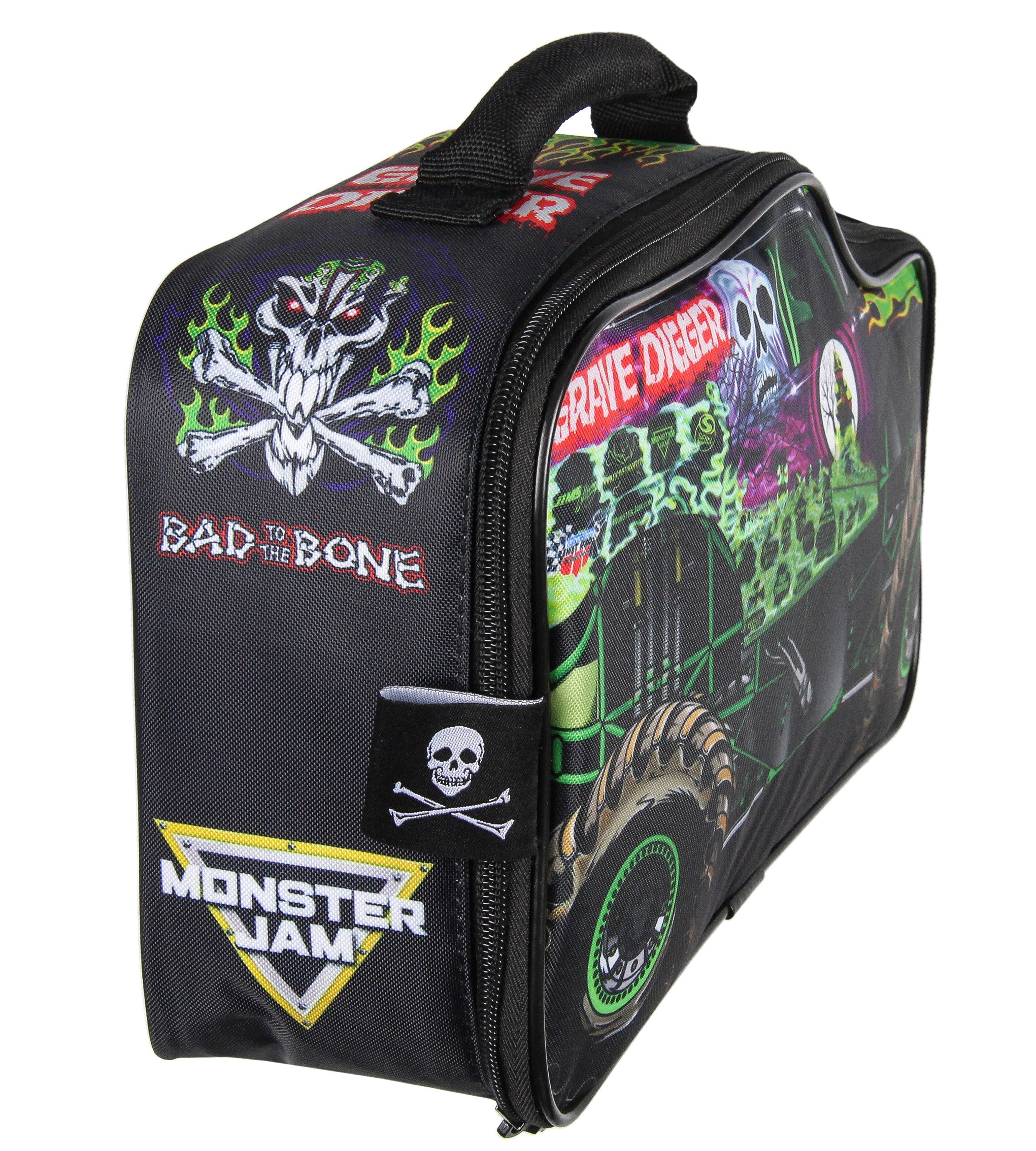 Monster Jam Grave Digger Truck Shaped Insulated Big Large Work Lunch Box Bag