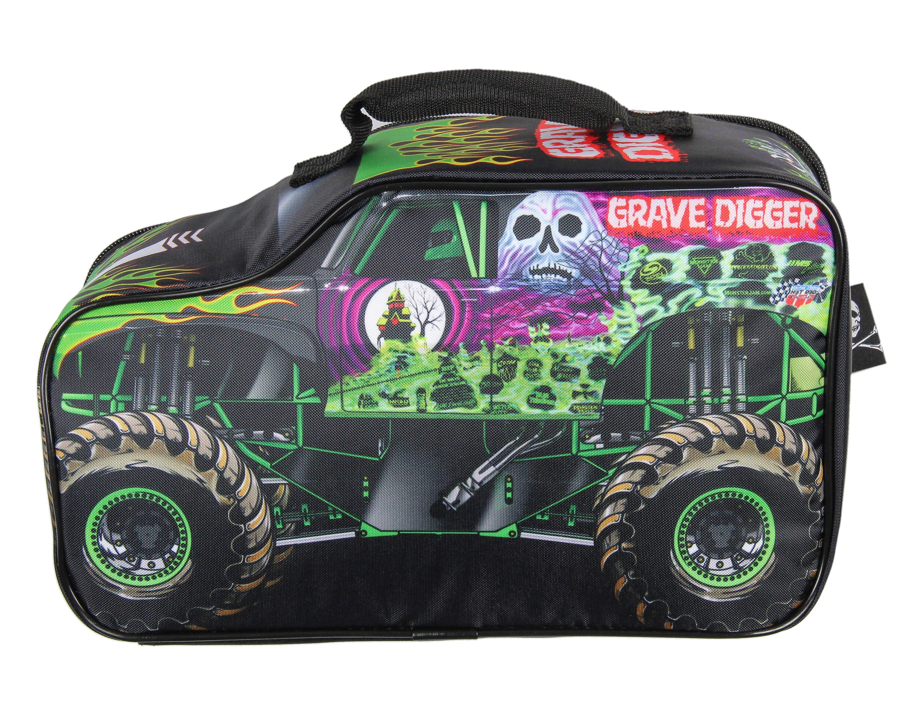 Monster Jam Grave Digger Truck Shaped Insulated Big Large Work Lunch Box Bag