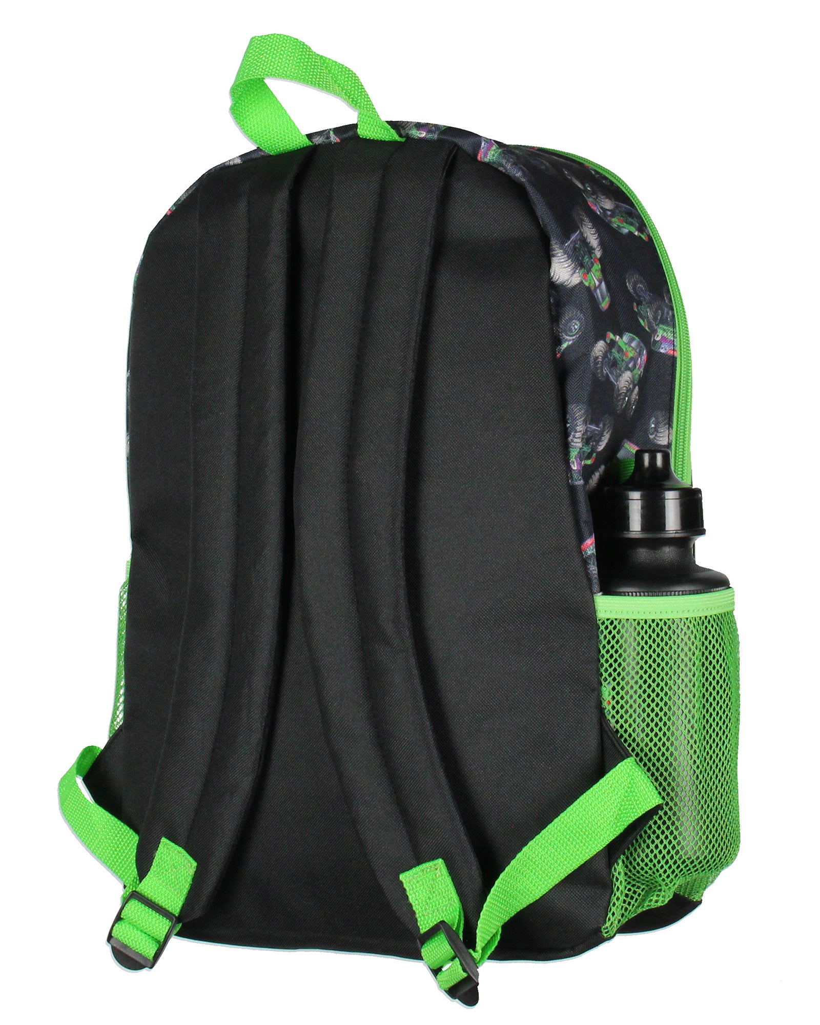 Monster Jam Grave Digger Truck 5 PC Backpack Lunch box Icepack Water Bottle 16"