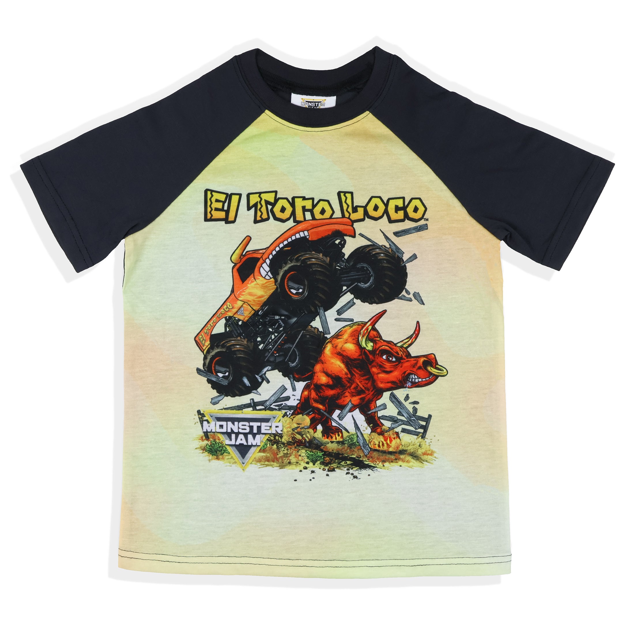 Monster Jam Boys' El Toro Loco Crazy Bull Truck Pajama Shorts 2PC Set