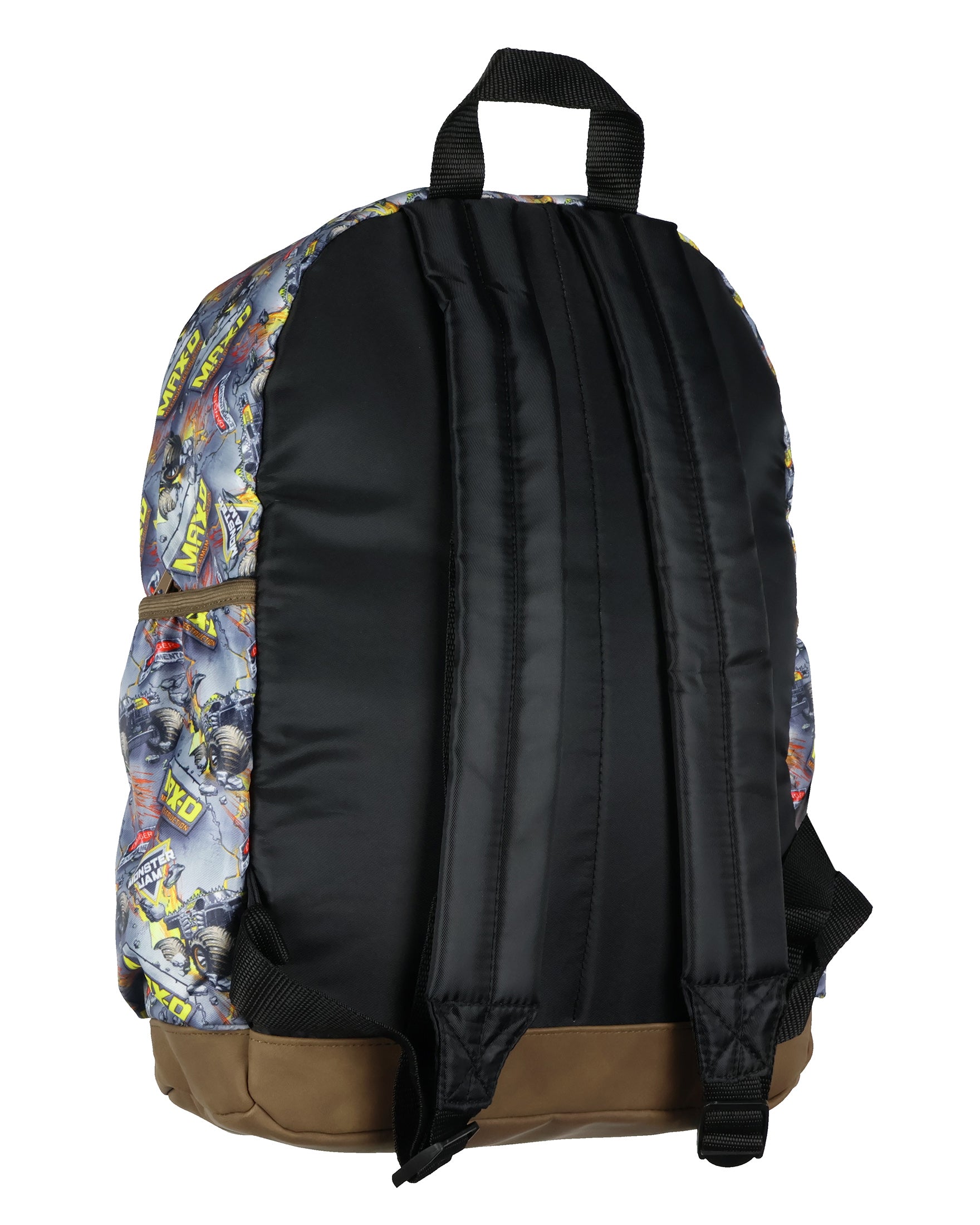 Monster Jam Backpack Maximum Destruction Max-D Allover Design Travel Daypack