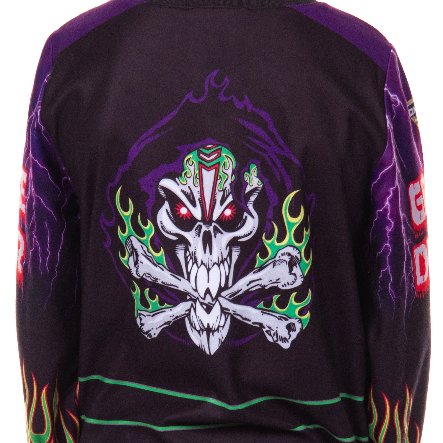 Monster Jam Grave Digger Boys' Union Suit Kids Fleece One Piece Pajamas