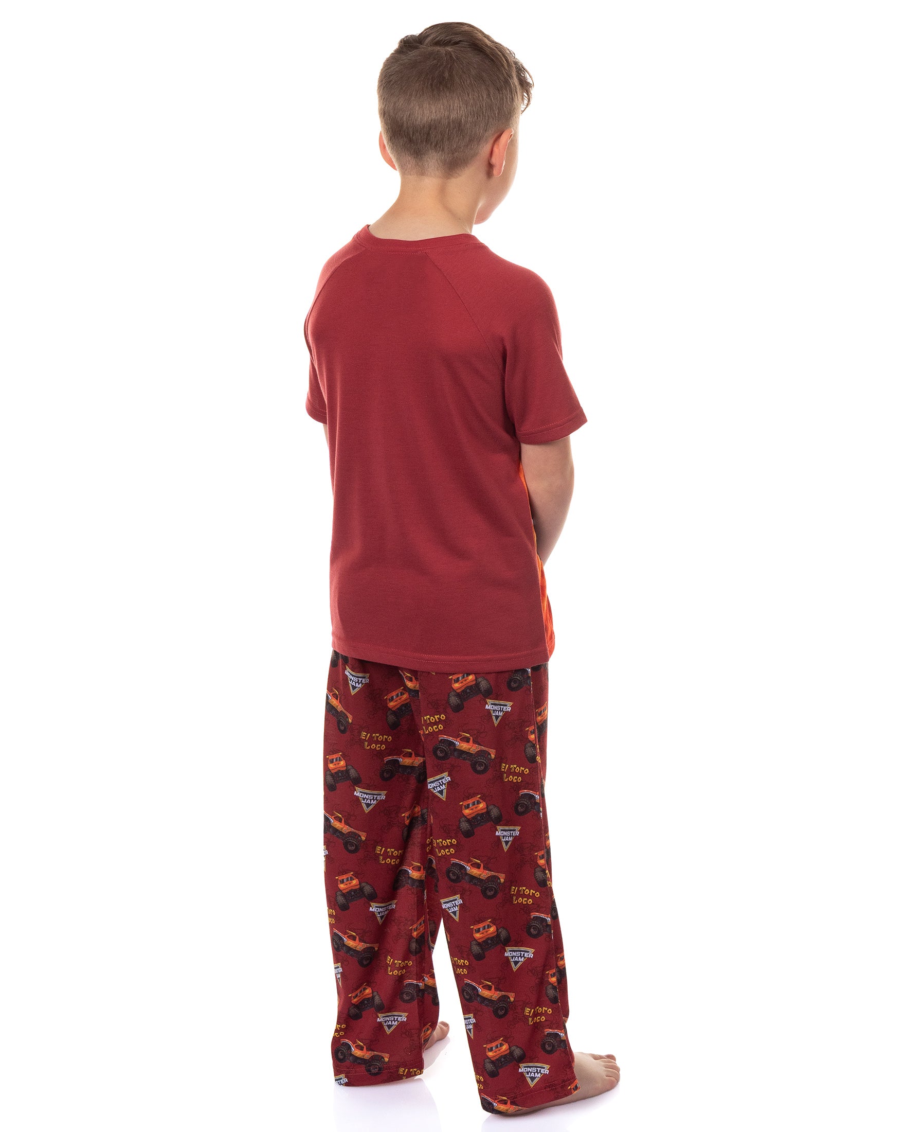 Monster Jam Pajamas Boys' El Toro Loco Short Sleeve and Pants Sleep Set (8)