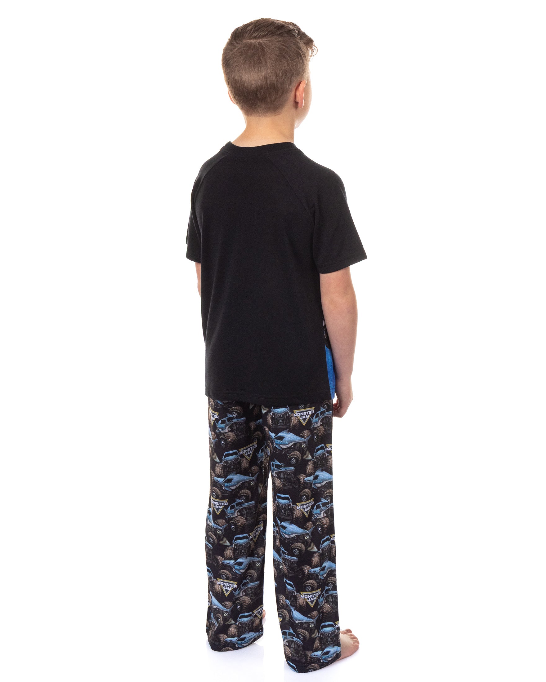Monster Jam Pajamas Boys' Megalodon Short Sleeve and Pants Sleep Set (6/7)