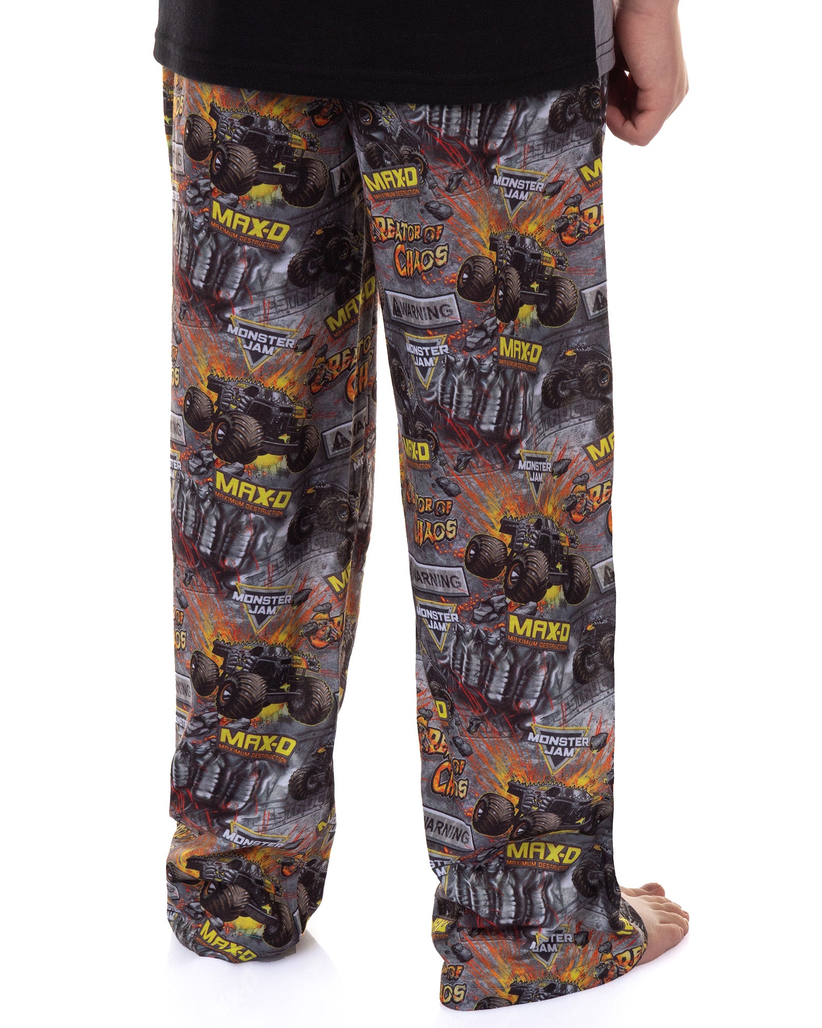 Monster Jam Pajamas Boys' Creator Of Chaos Short Sleeve and Pant Sleep Set (4/5)
