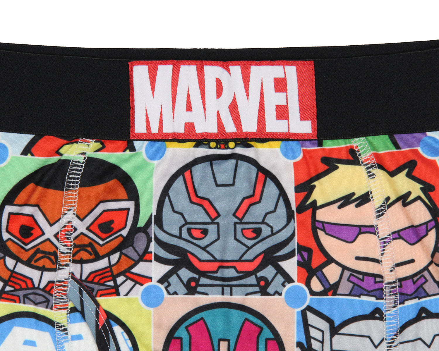 Marvel Comics Men's Kawaii Character Grid Boxers Underwear Boxer Briefs