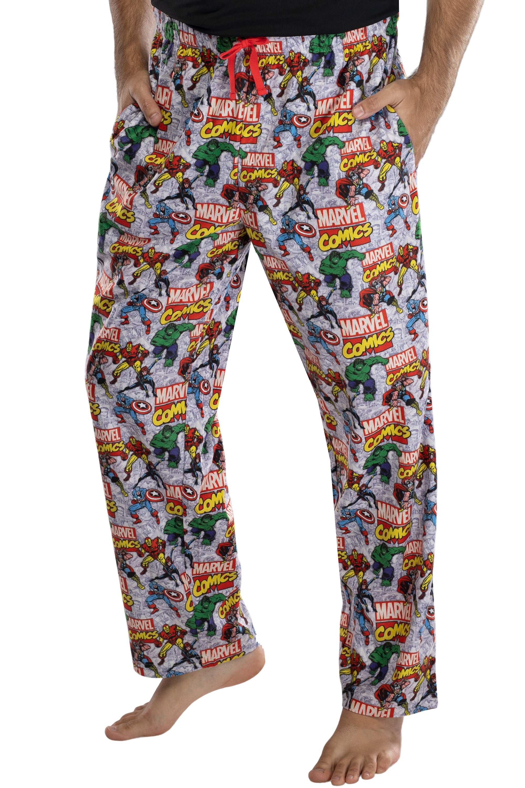 Marvel Comics Mens' Avengers Stance Pajama Pants Loungewear
