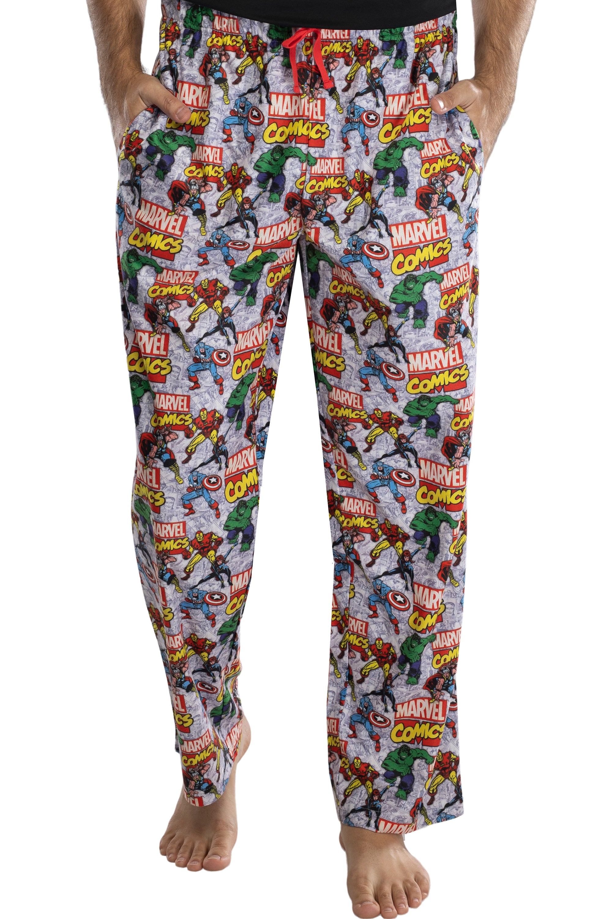 Marvel Comics Mens' Avengers Stance Pajama Pants Loungewear