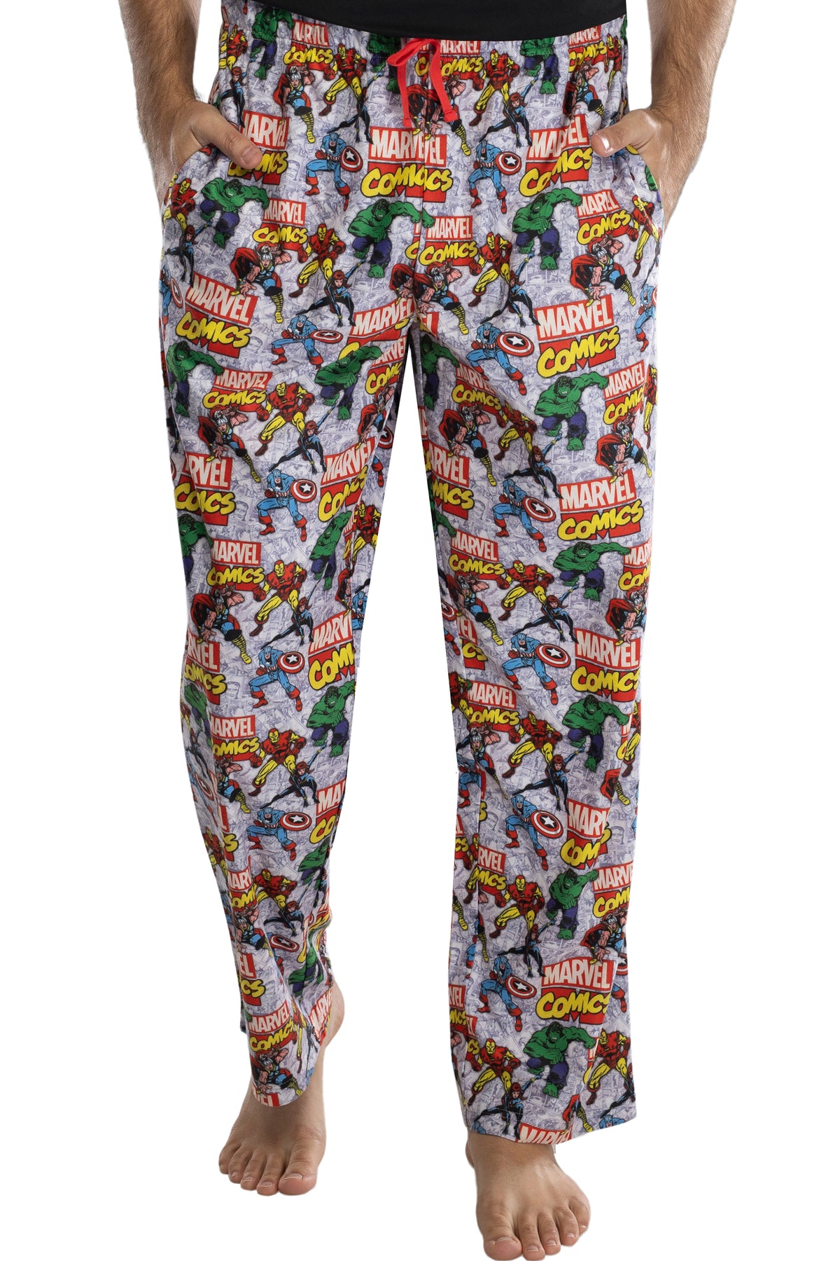Marvel Comics Mens' Avengers Stance Pajama Pants Loungewear