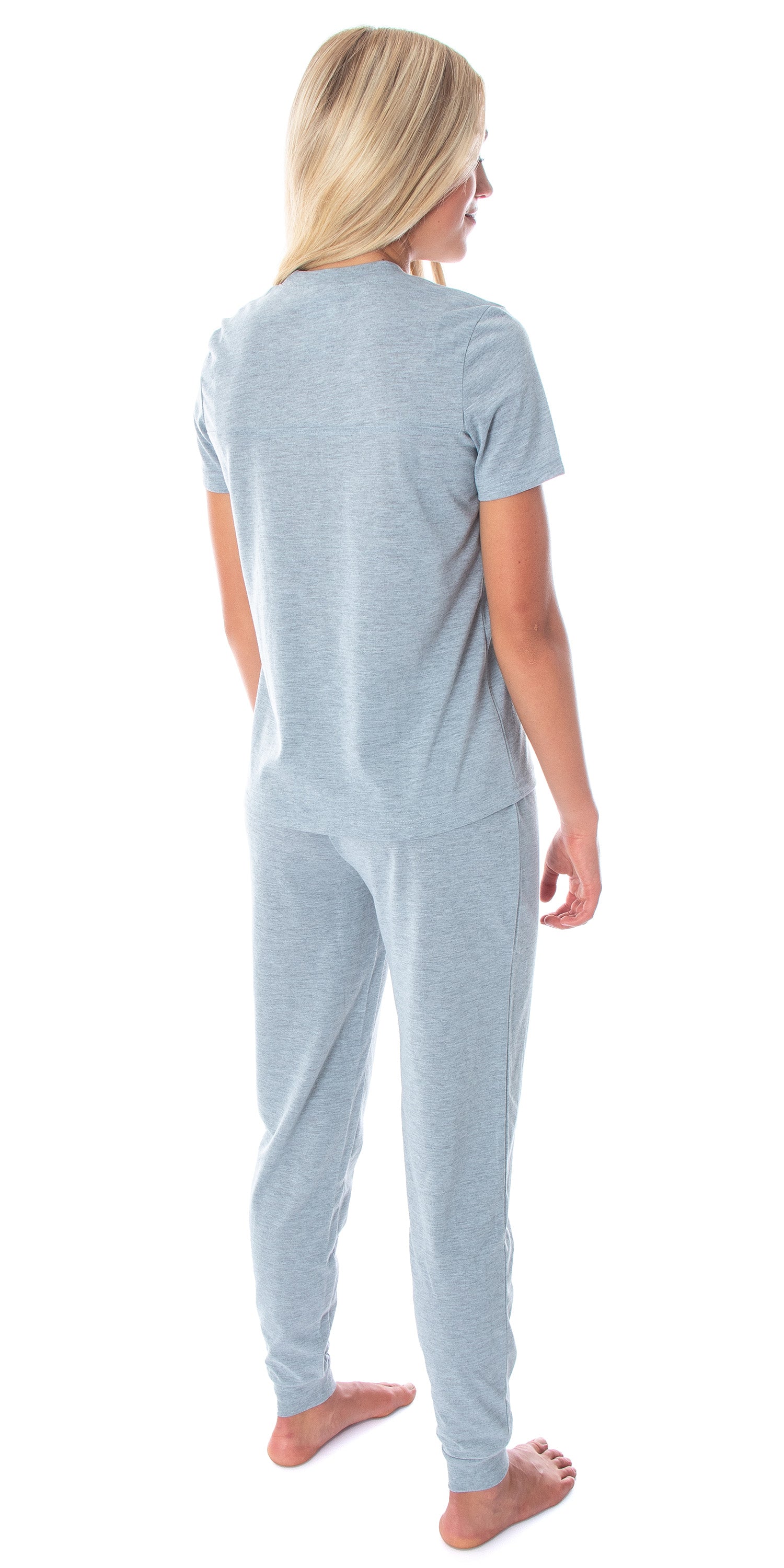 Marvel Comics Women's Avengers Brick Logo Tee And Jogger Pants Pajama Set