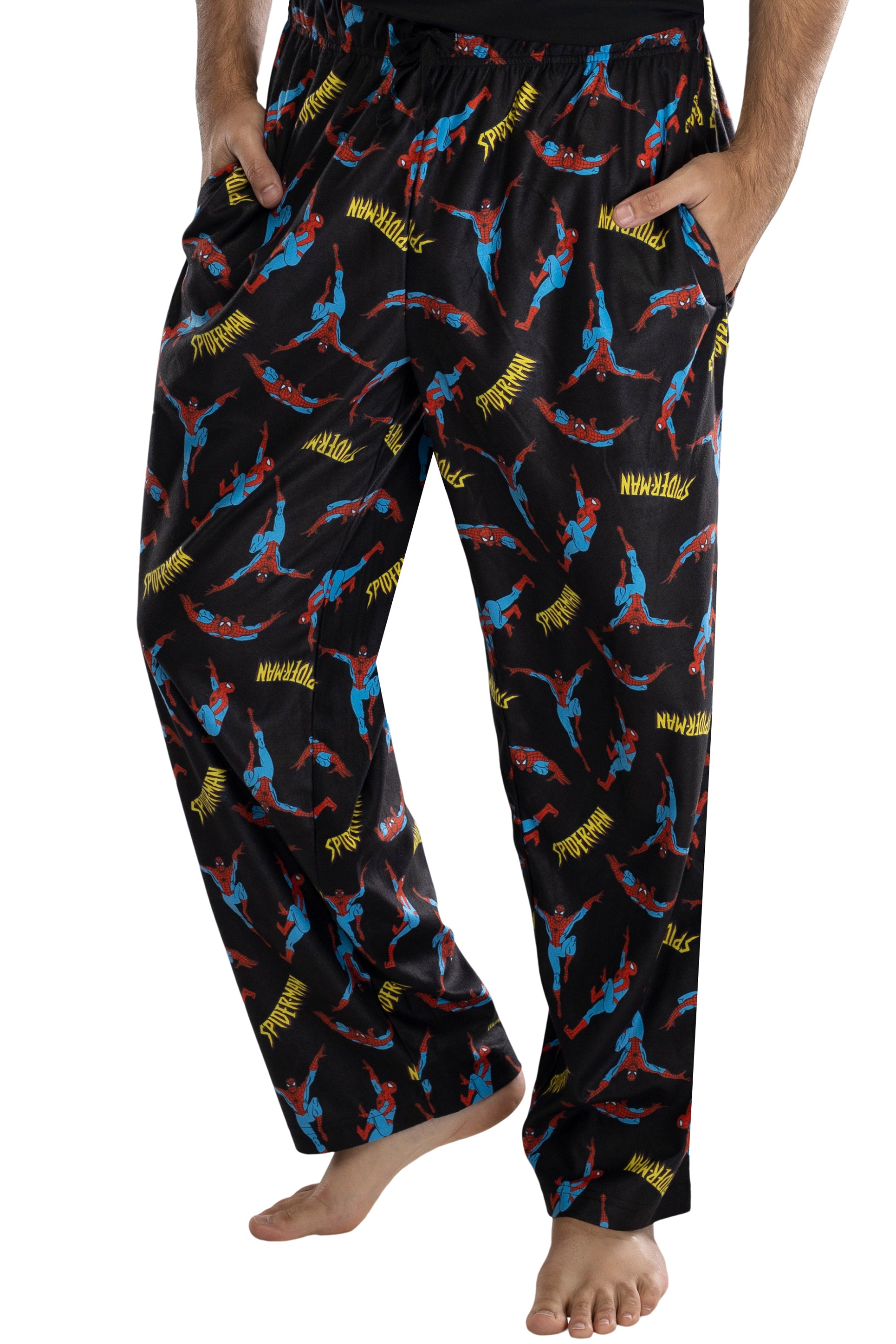 Marvel Comics Men's Spiderman Comic Allover Print Loungewear Pajama Pants