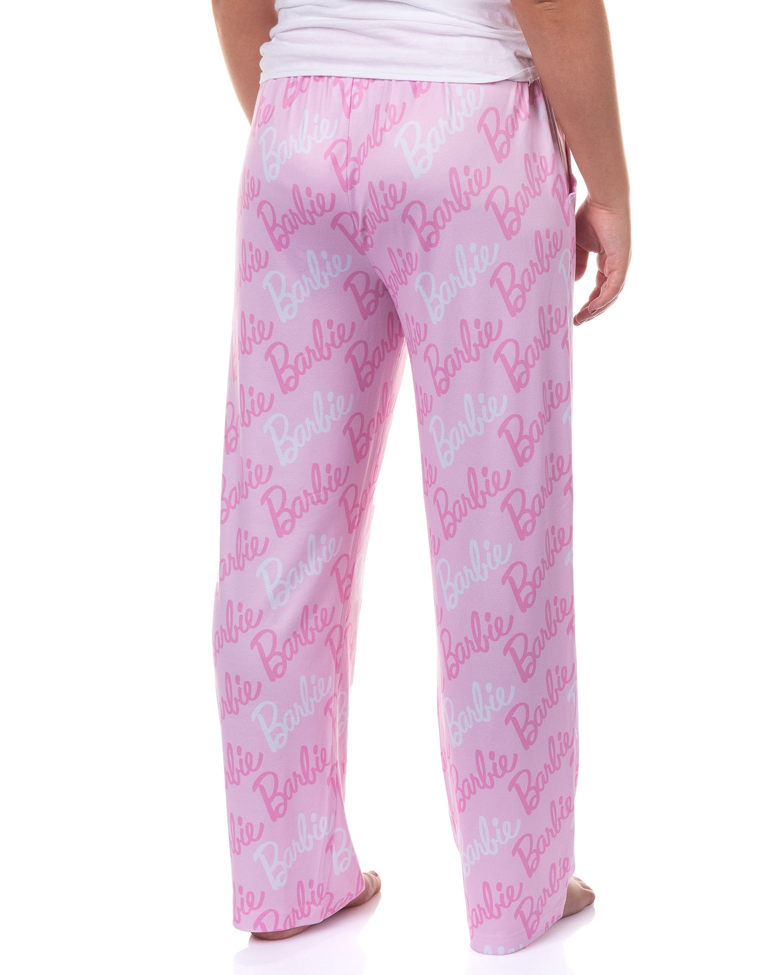 Barbie Pajamas All Over Logo Design Lounge Sleep Pants