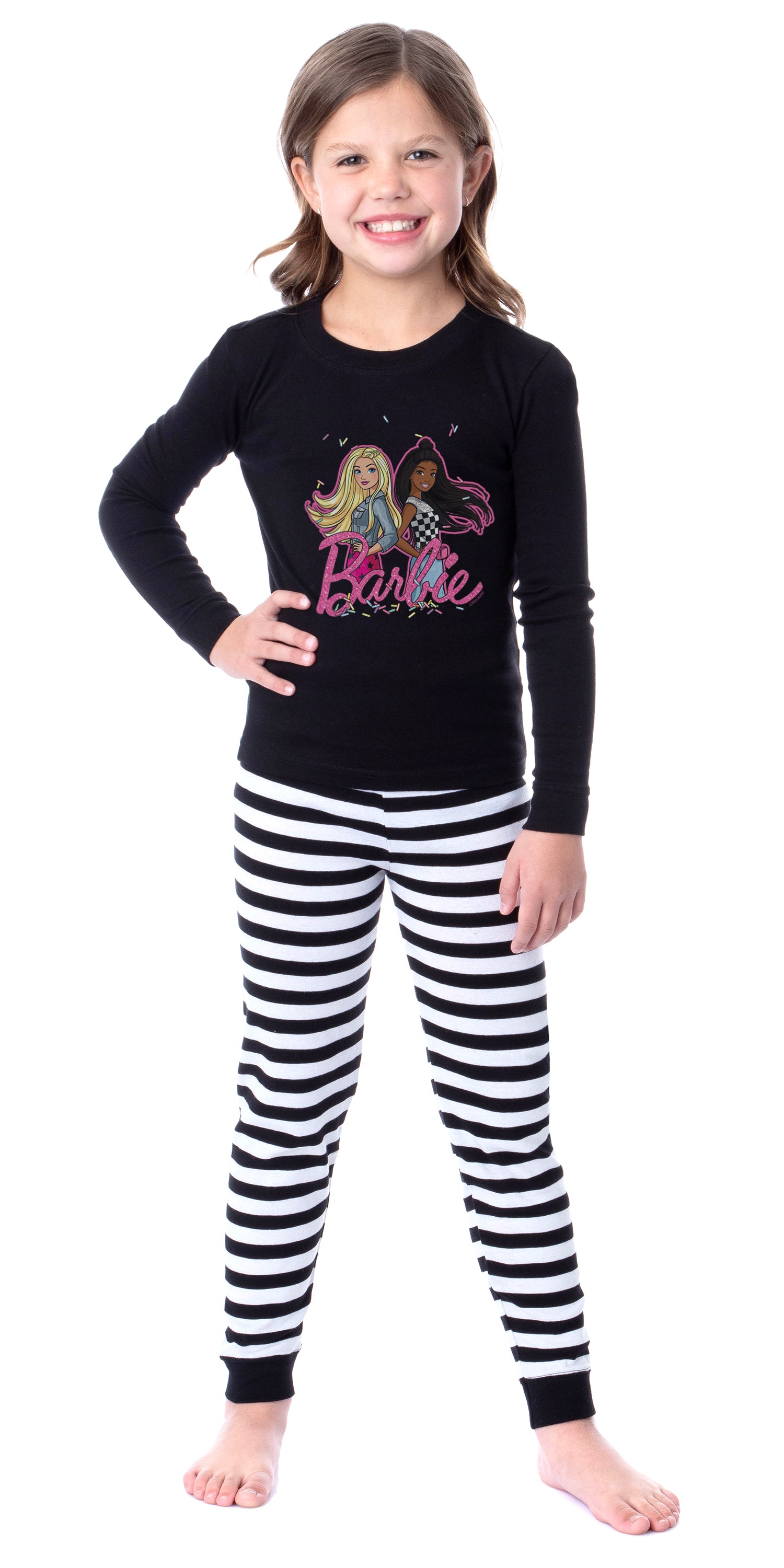 Barbie Girls' Child Stylish Best Friends Tight Fit Sleep Pajama Set