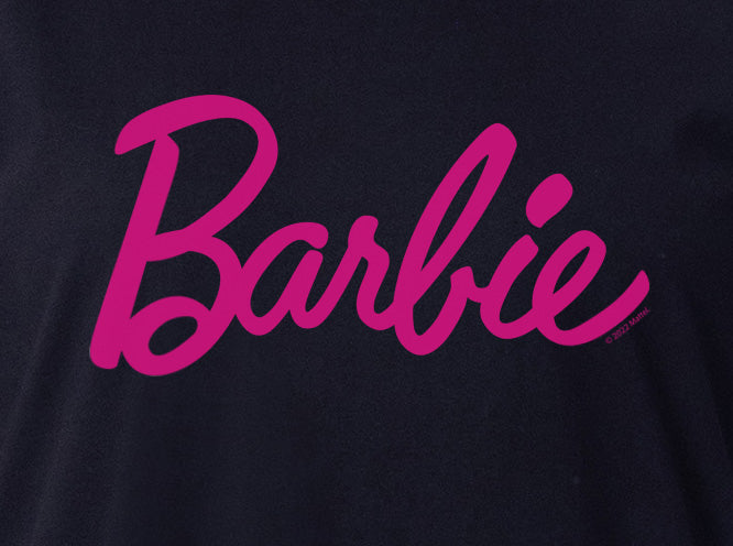 Barbie Womens' Classic Title Logo Nightgown Sleep Pajama Shirt