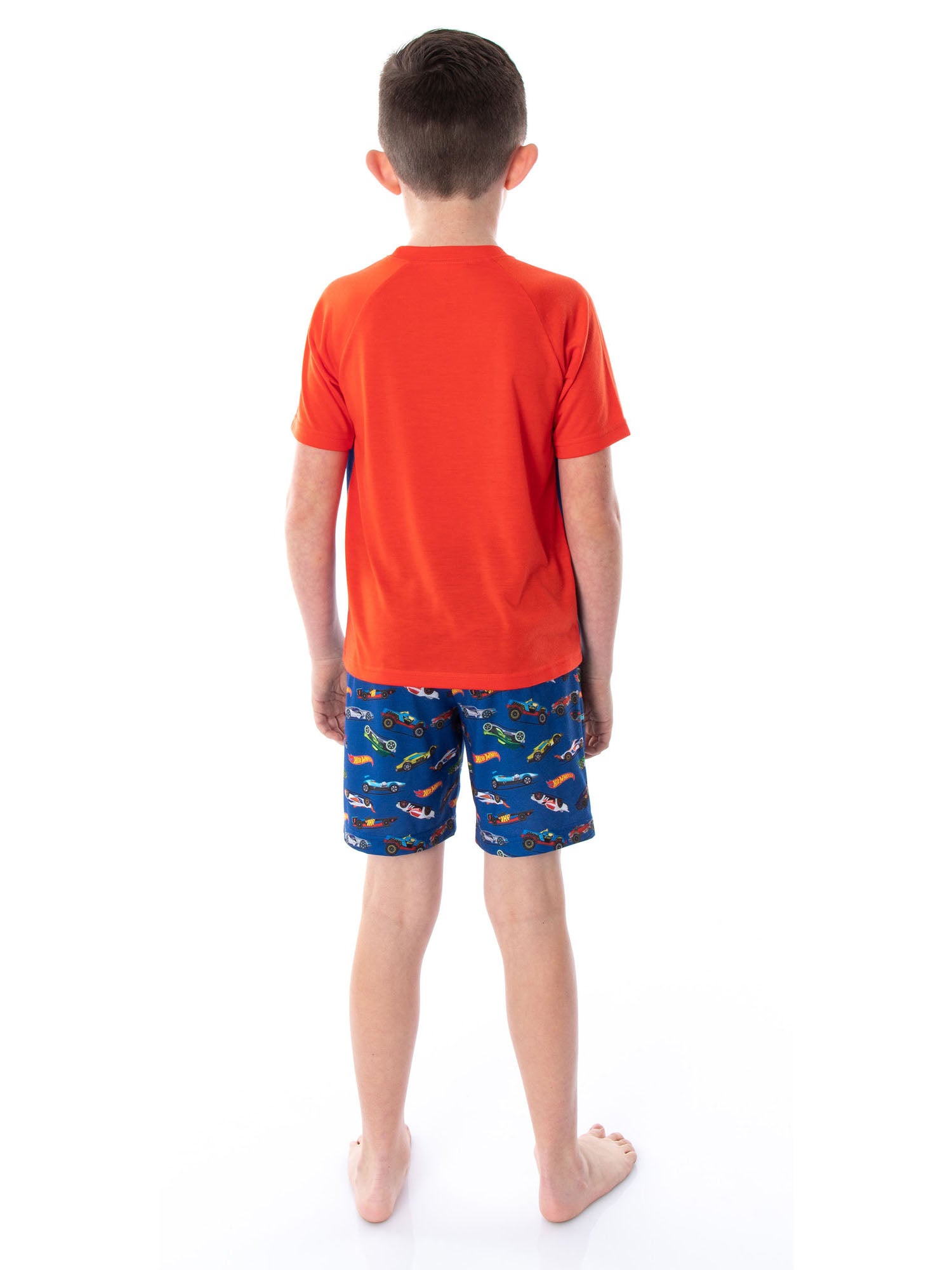 Hot Wheels Cars Boy's Pajamas Race Team Shirt and Shorts Pajama Set