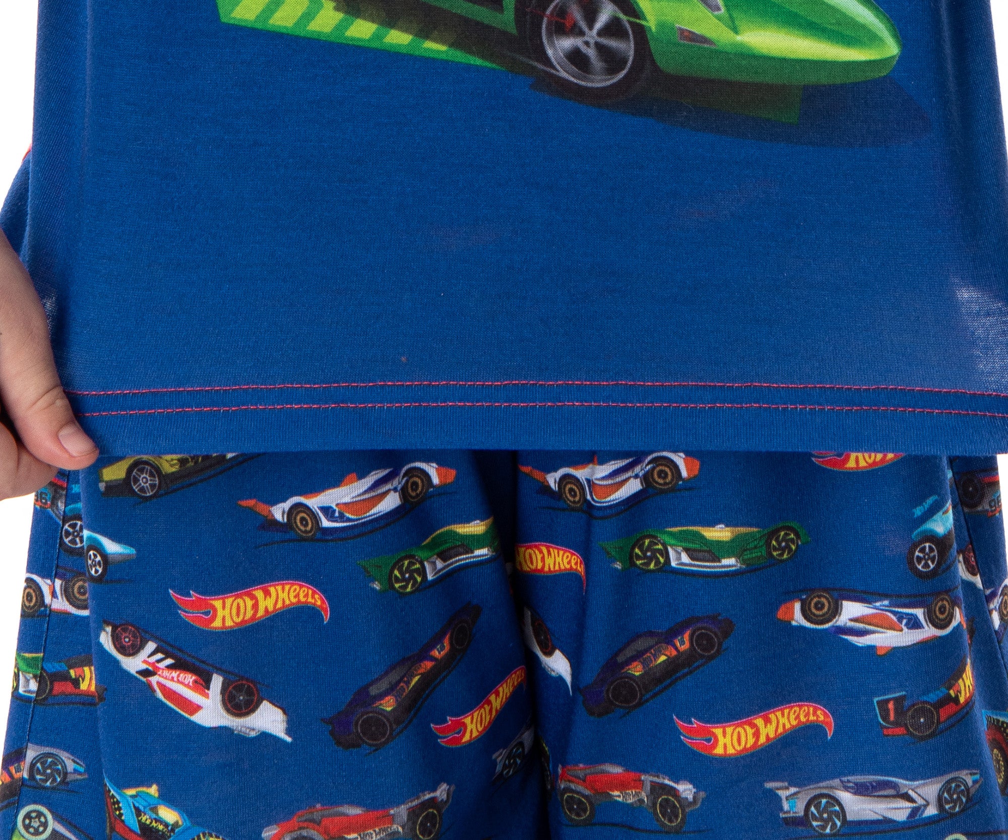 Hot Wheels Cars Boy's Pajamas Race Team Shirt and Shorts Pajama Set
