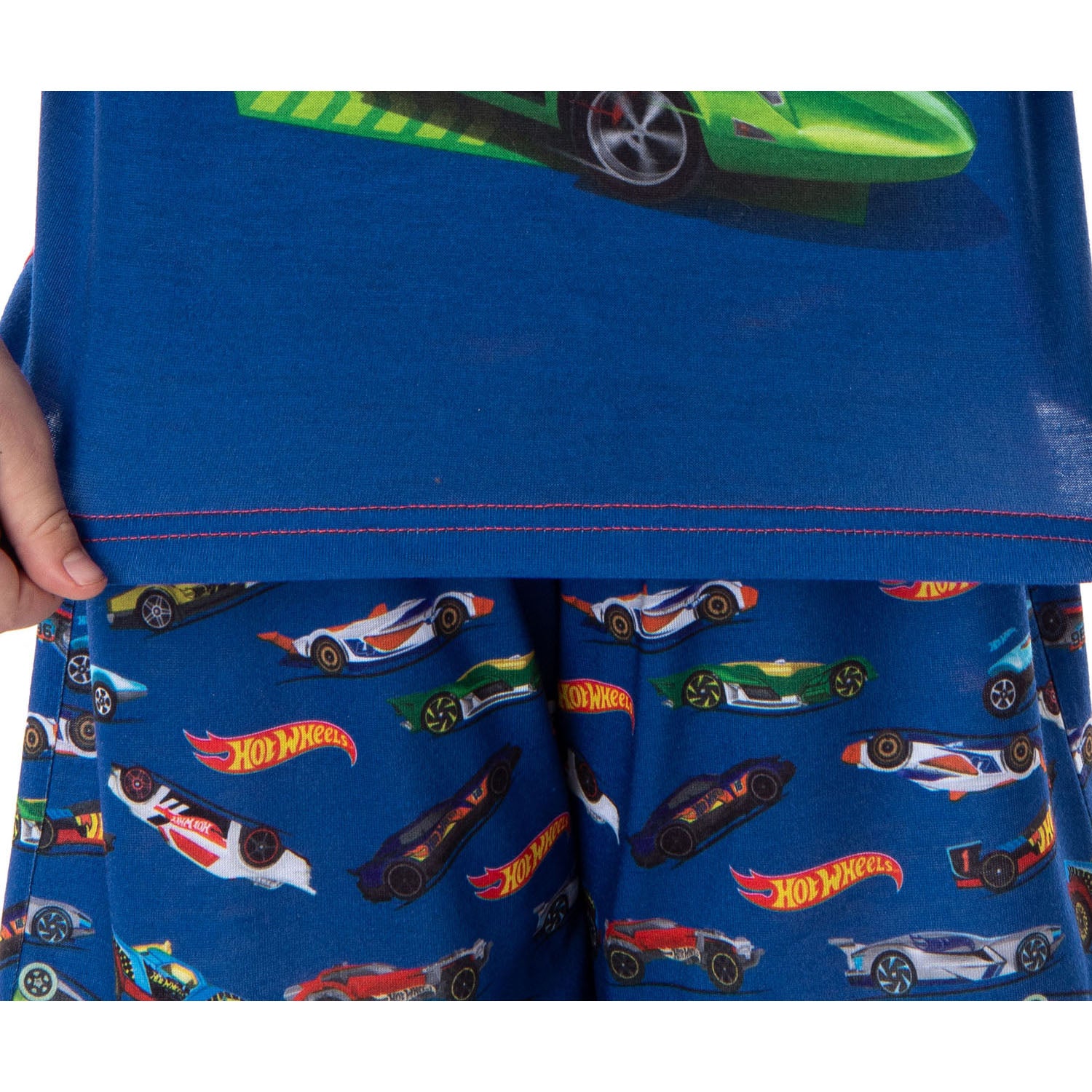 Hot Wheels Cars Boy's Pajamas Race Team Shirt and Shorts Pajama Set