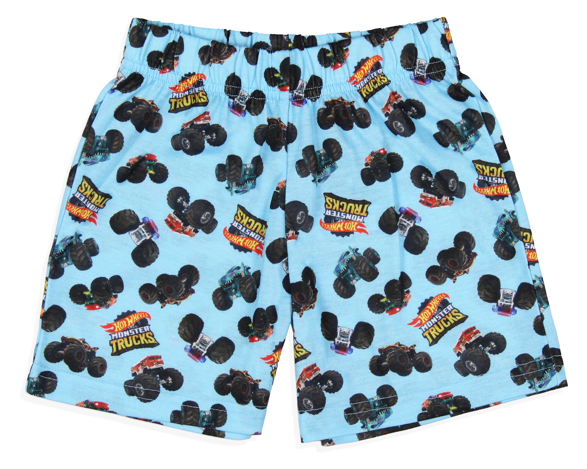 Hot Wheels Toddler Boy's Monster Trucks Toys Tossed Print Pajama Set Short