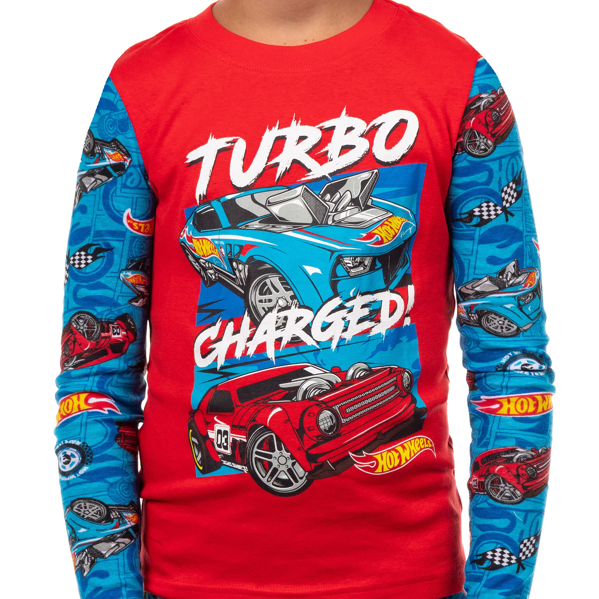 Hot Wheels Pajamas Boys' Turbo Charged Tight Fit 2-Piece Sleep Set