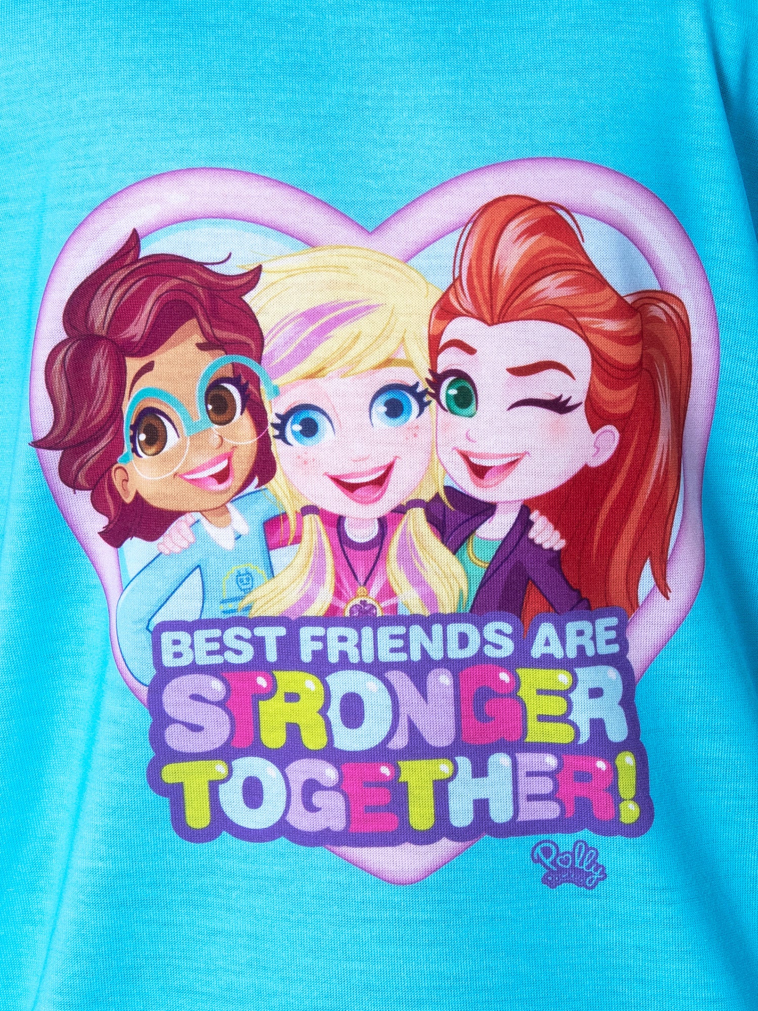 Polly Pocket Little Girls' Best Friends Shirt and Shorts 2 PC Pajama Set