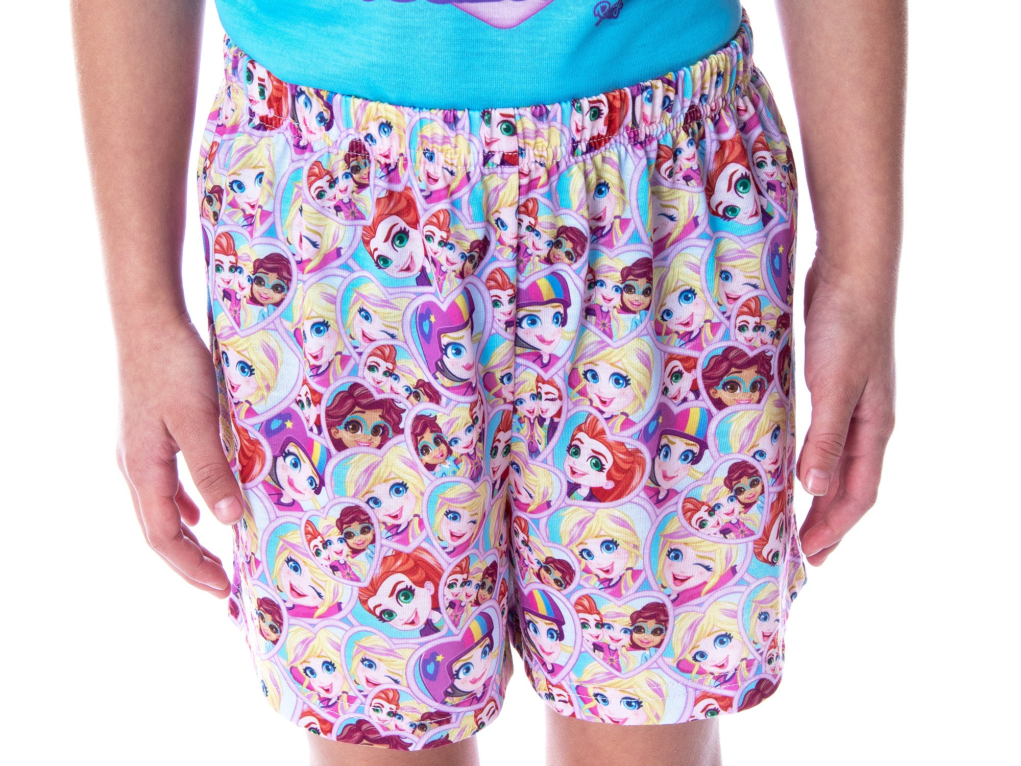 Polly Pocket Little Girls' Best Friends Shirt and Shorts 2 PC Pajama Set