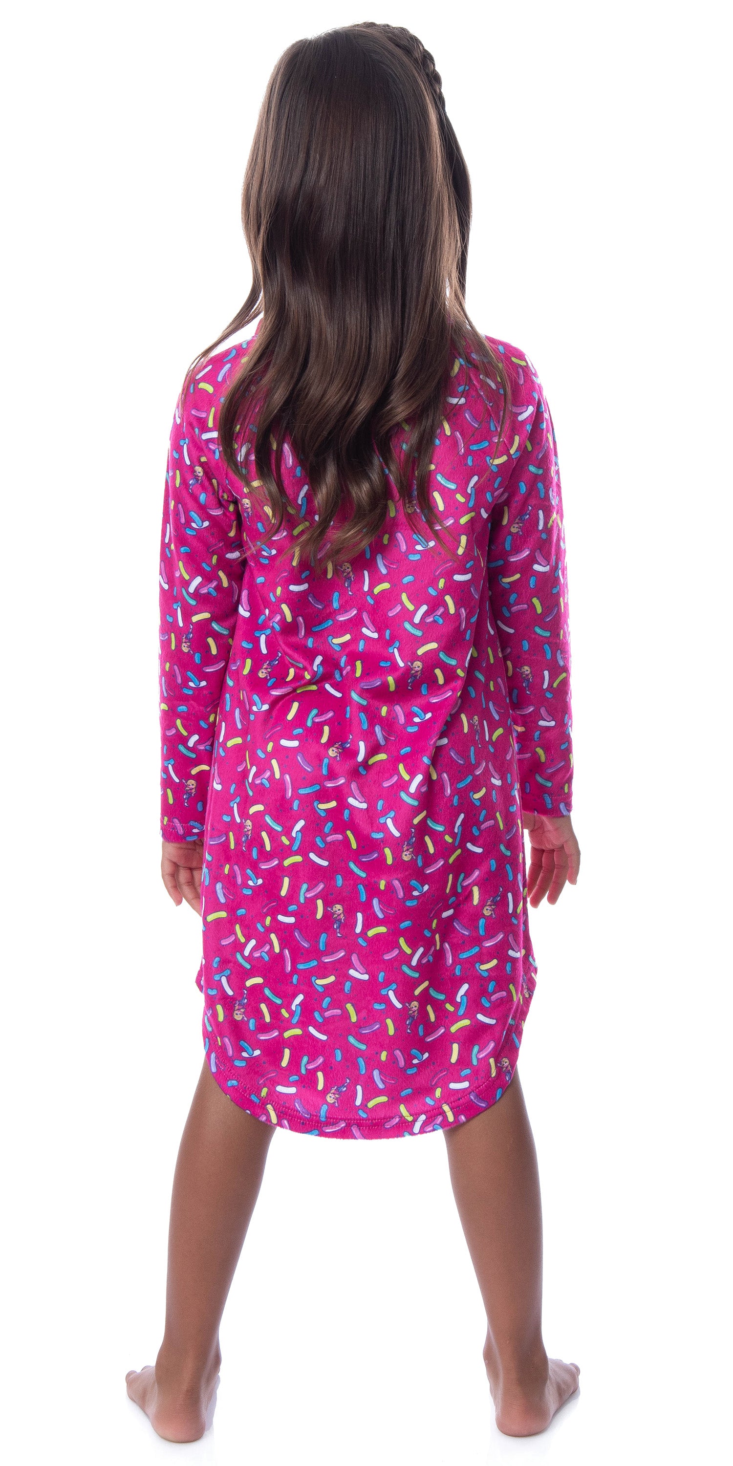 Polly Pocket Toys Girls' Tiny Is Mighty Pajama Nightgown Sleep Raglan