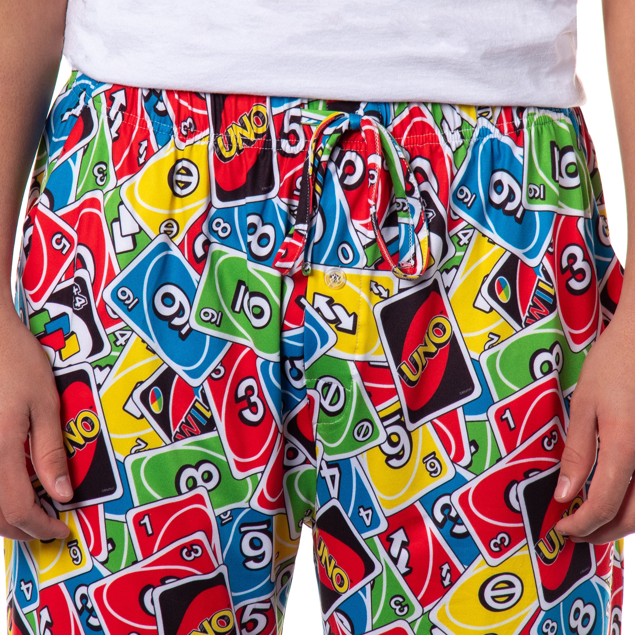 Uno Men's Uno Reverse Shuffle Tossed Print Sleep Pajama Lounge Pants