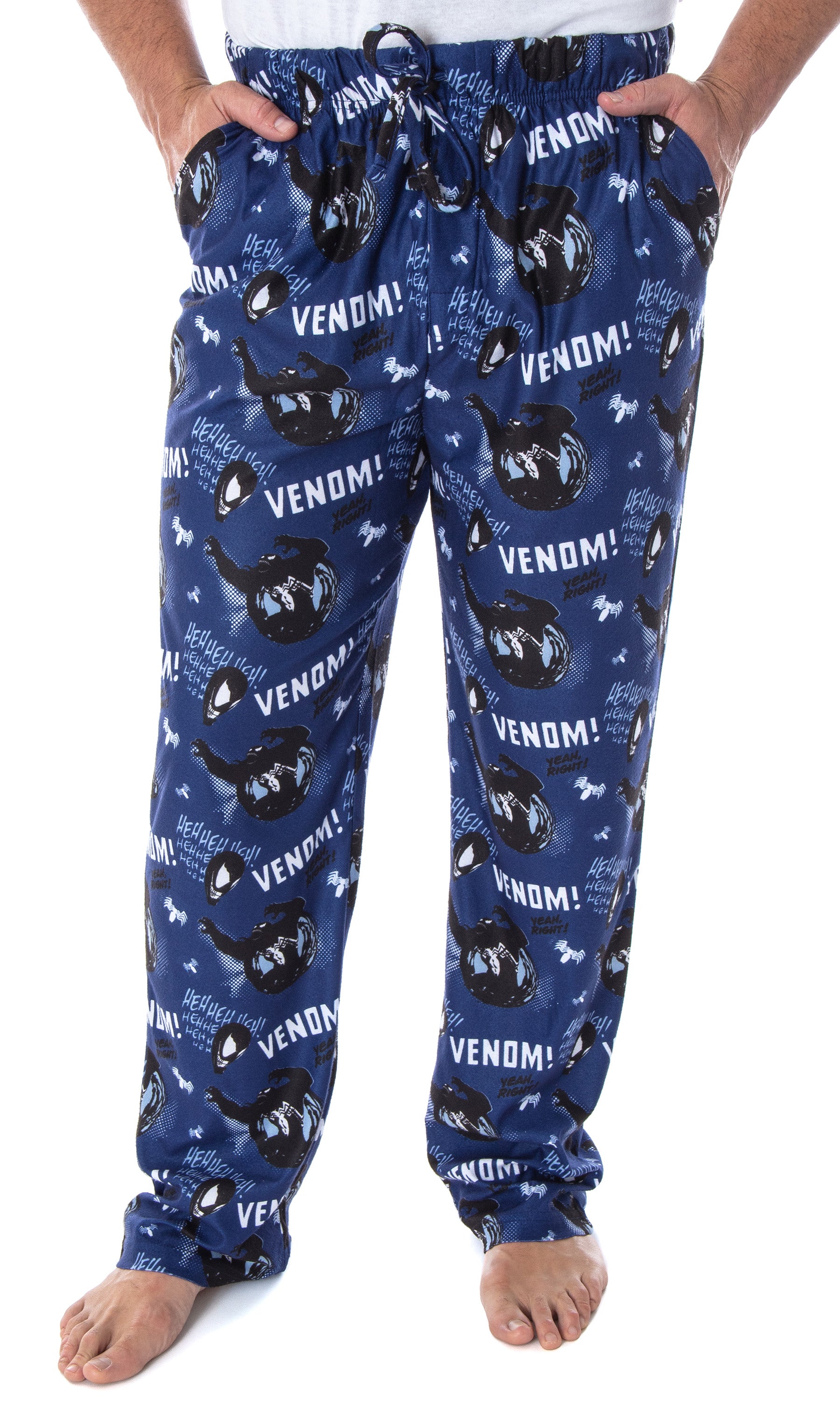 Marvel Men's Venom Vintage Character Adult Sleep Lounge Pajama Pants (MD)
