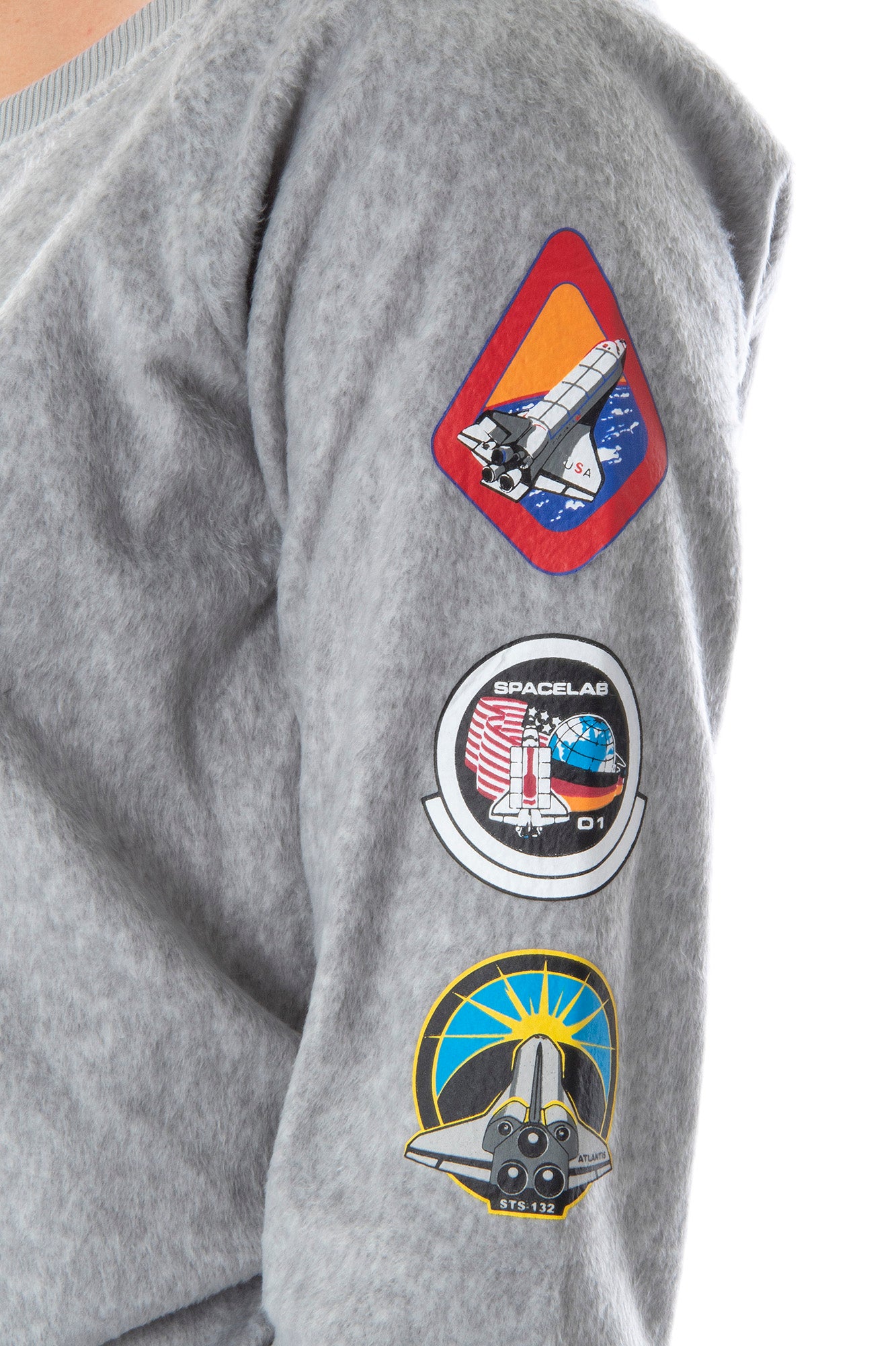 NASA Worm Logo Women's Juniors' Space Shuttle Patches Jogger Pajama Set