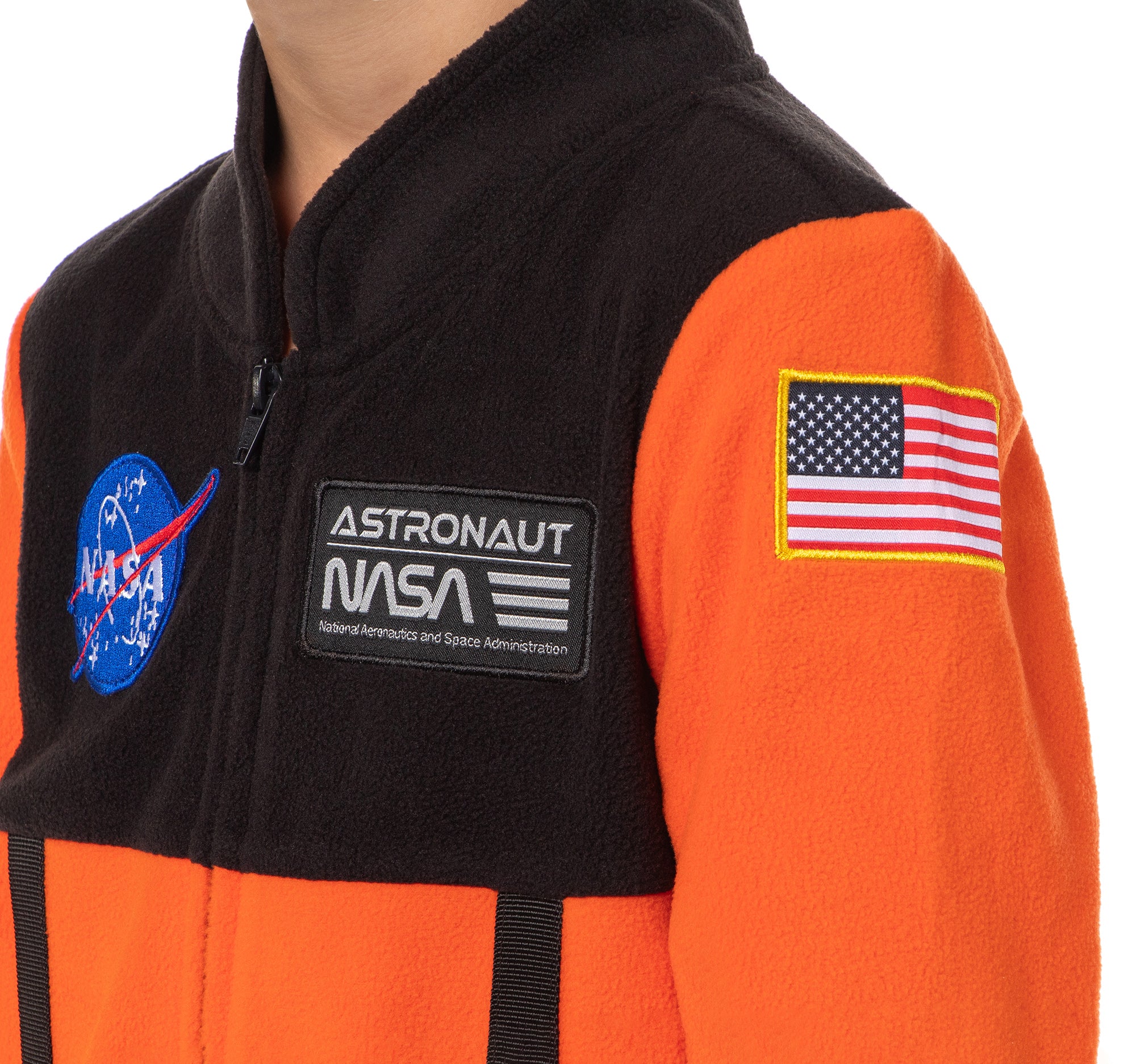NASA Boys' Space Shuttle Astronaut Meatball Patch One Piece Union Suit