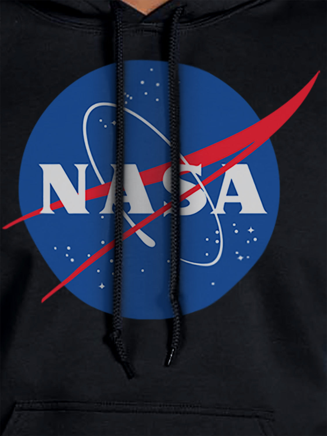 NASA Mens' Meatball Space Fashion Logo Pocket Sweatshirt Hoodie Pullover