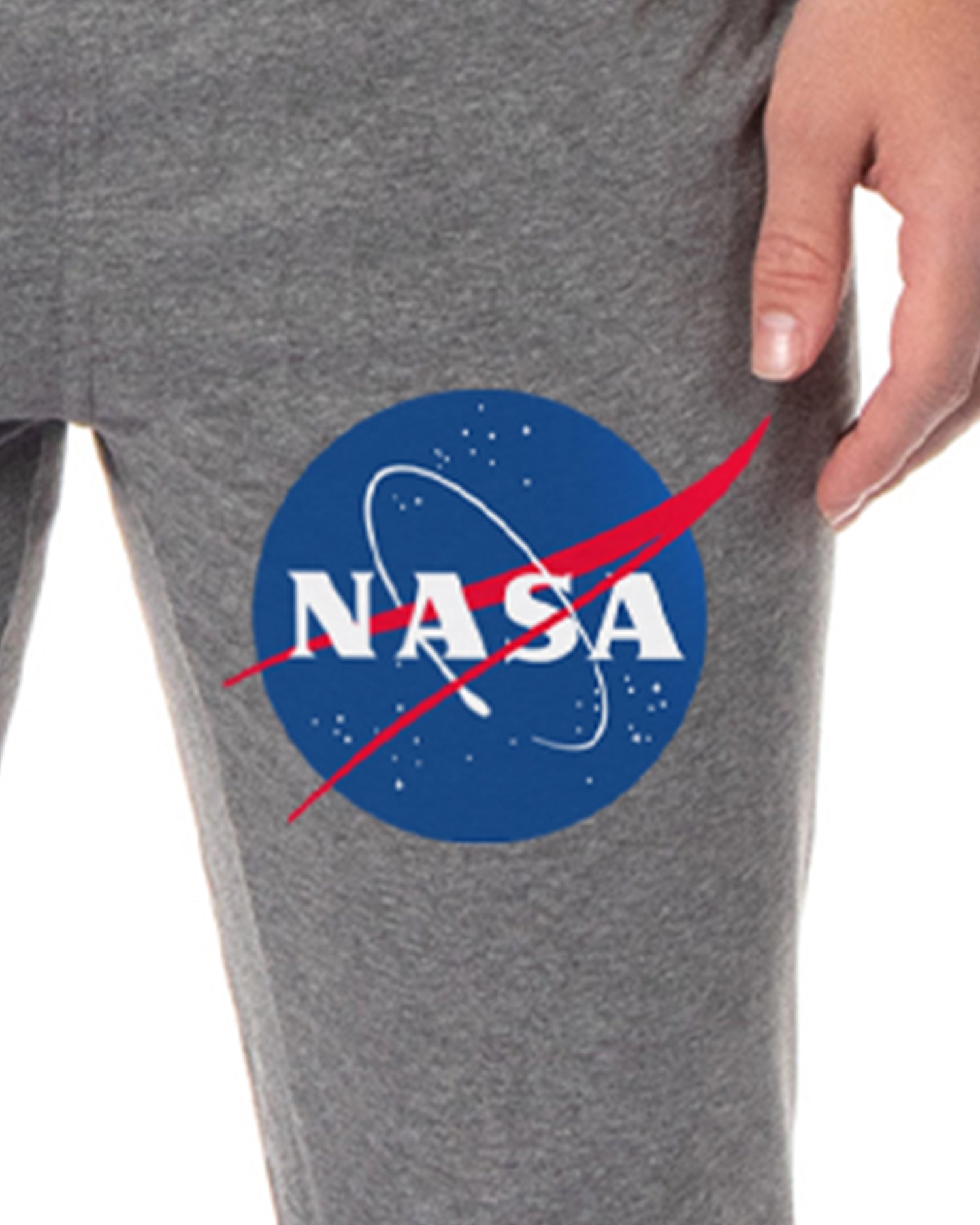 NASA Men's Retro Meatball Space Fashion Logo Sleep Jogger Pajama Pants