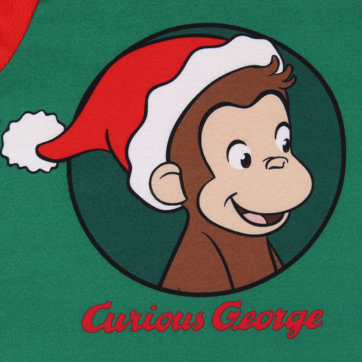Curious George Toddler Boy's Christmas Fun Raglan Fleece Pajama 2-Piece Set