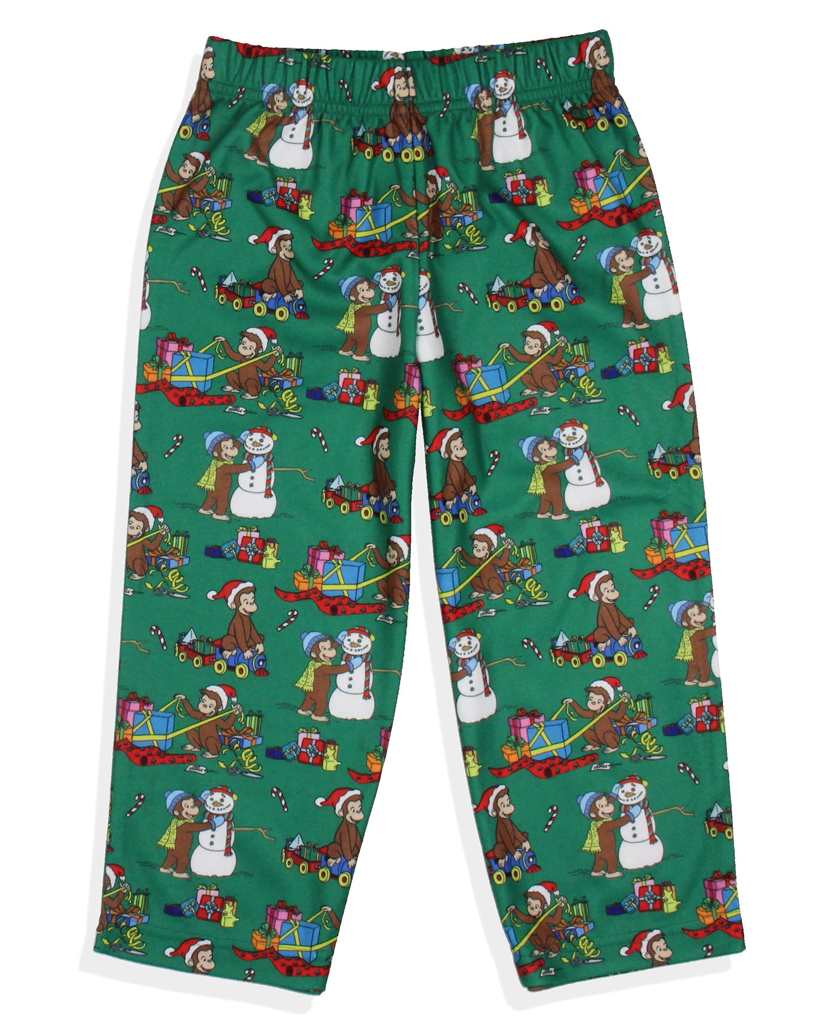 Curious George Toddler Boy's Christmas Fun Raglan Fleece Pajama 2-Piece Set