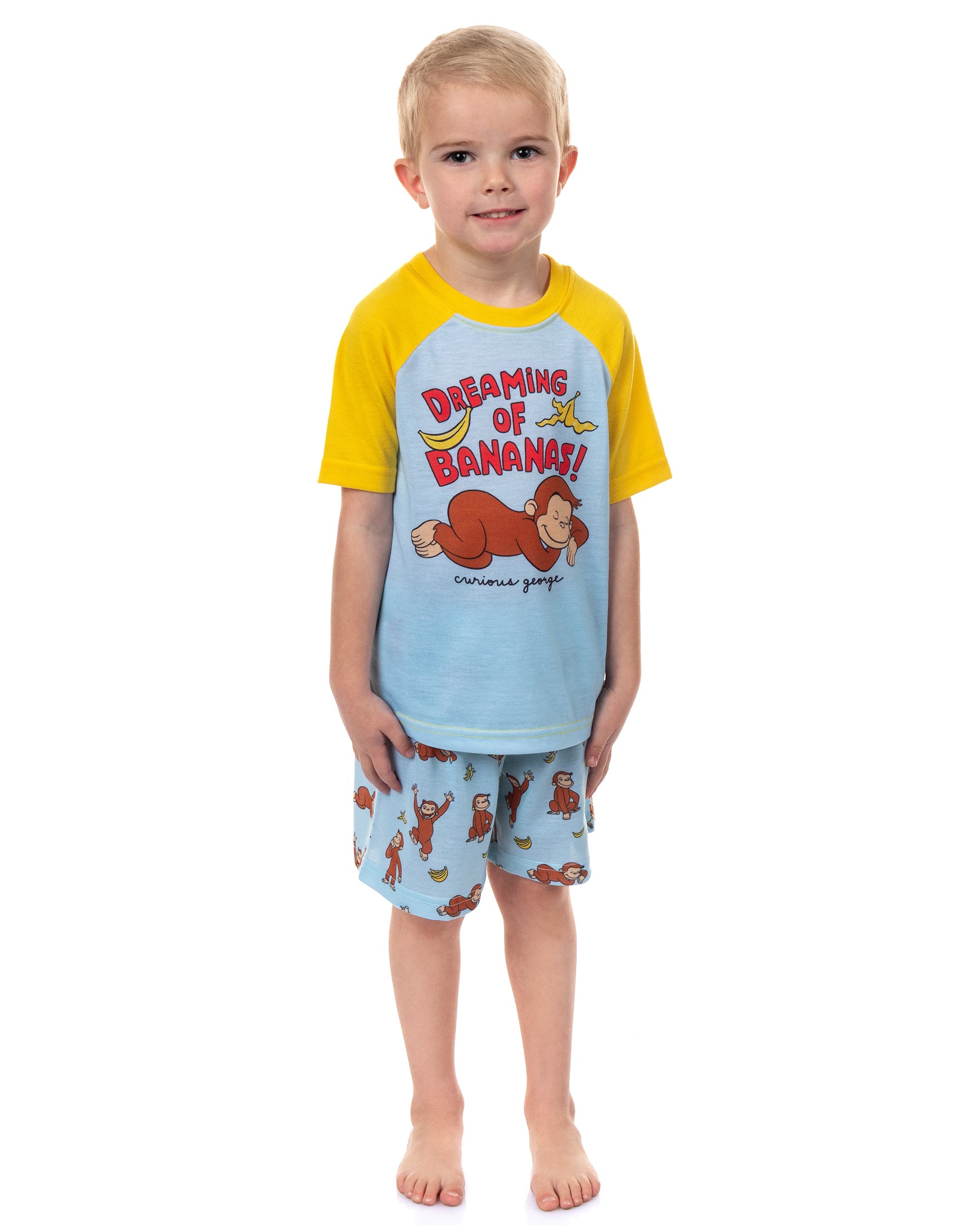 Curious George Pajamas Toddler Boys' Dreaming Of Bananas Sleep Set