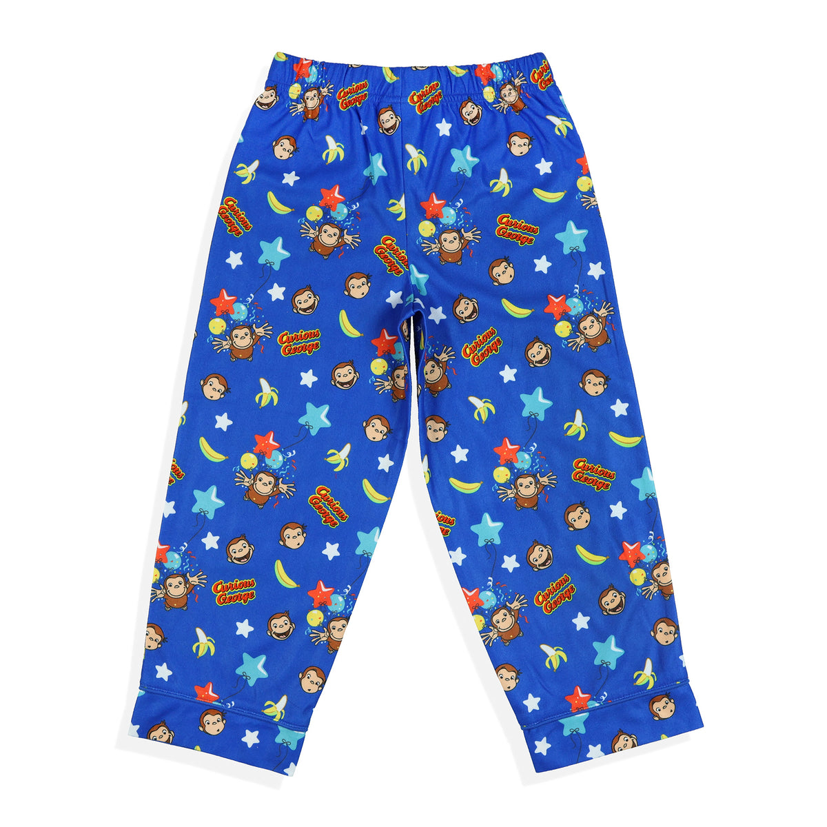Curious George Toddler Pajamas Long Sleeve Button Up 2 Piece Sleepwear Set (6)