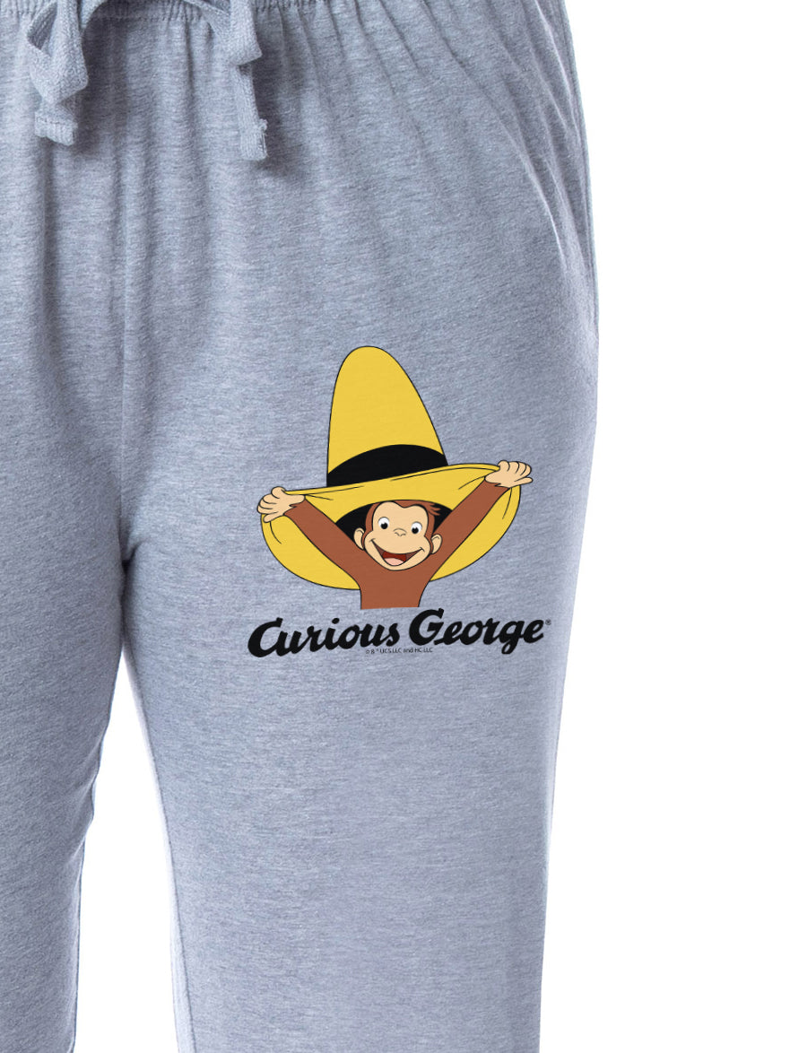 Curious George Womens' Character Yellow Hat Sleep Jogger Pajama Pants