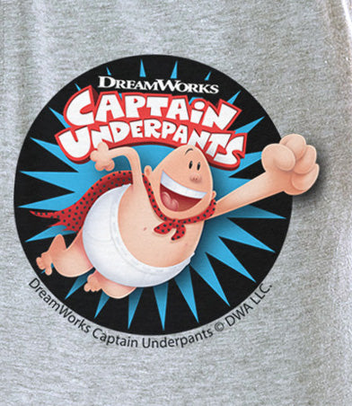 Captain Underpants Mens' Movie Book Logo Character Sleep Pajama Pants
