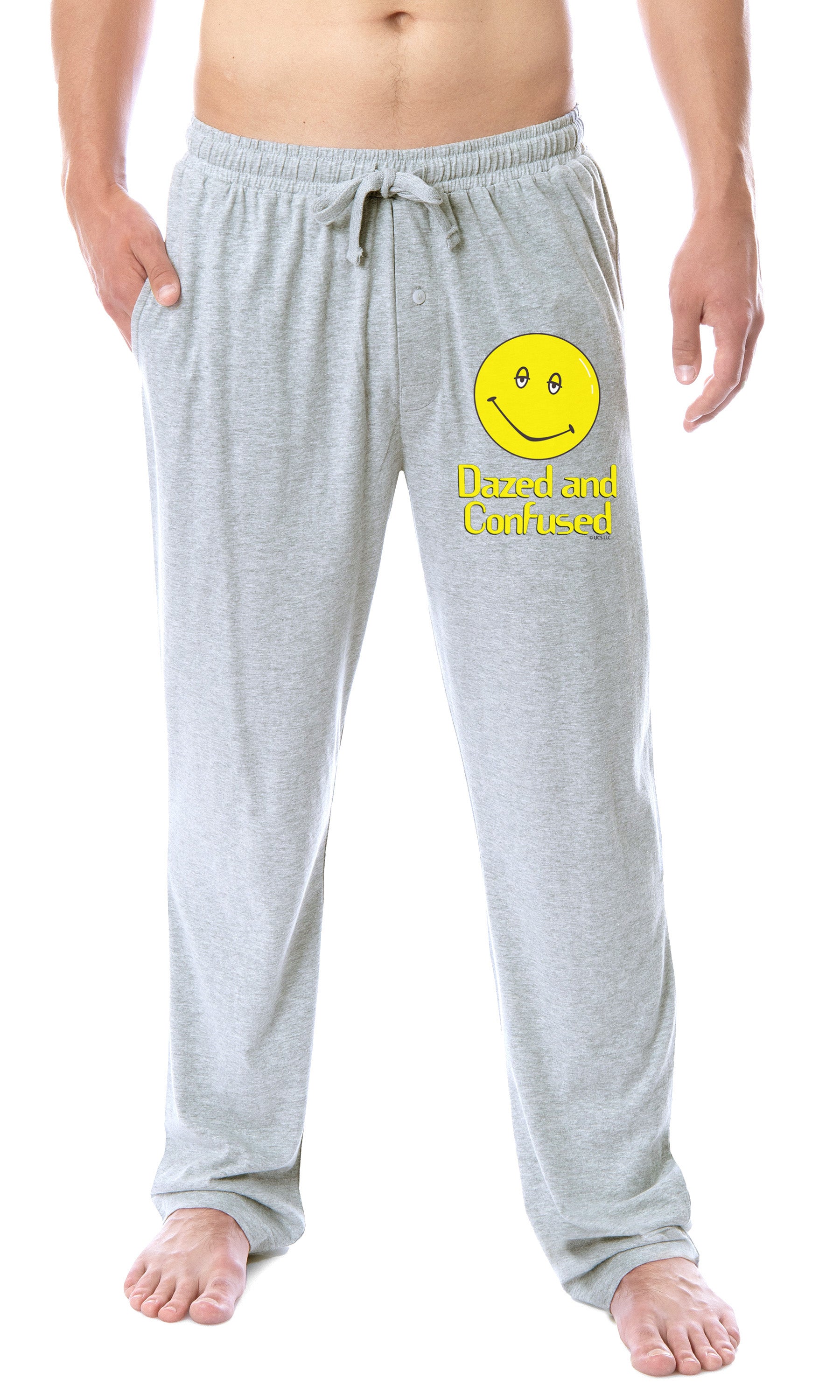 Dazed and Confused Mens' Film Movie Logo Smiley Face Sleep Pajama Pants