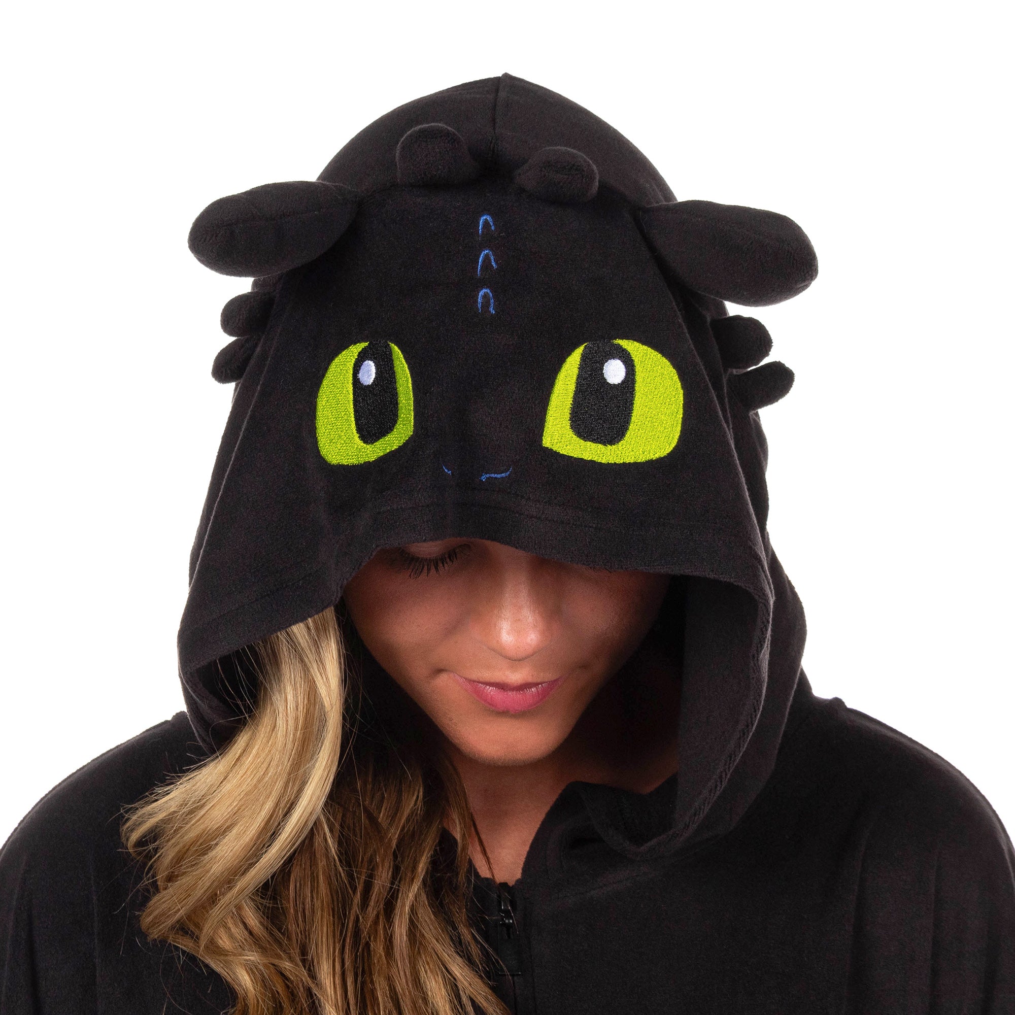 How To Train Your Dragon Toothless Costume Union Suit Hooded Pajama For Women